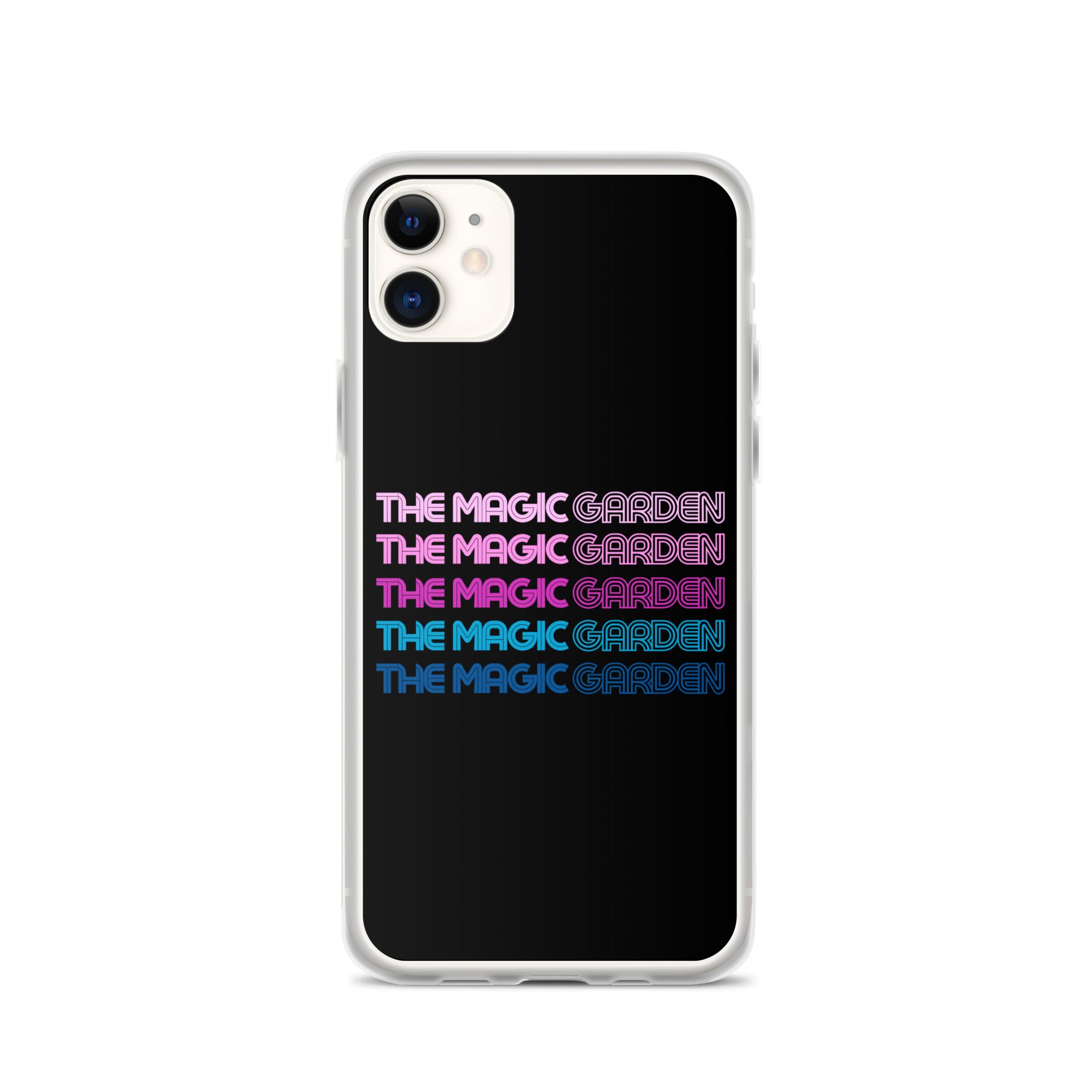 TMG 70s Purple Rainbow iPhone Cover, Black