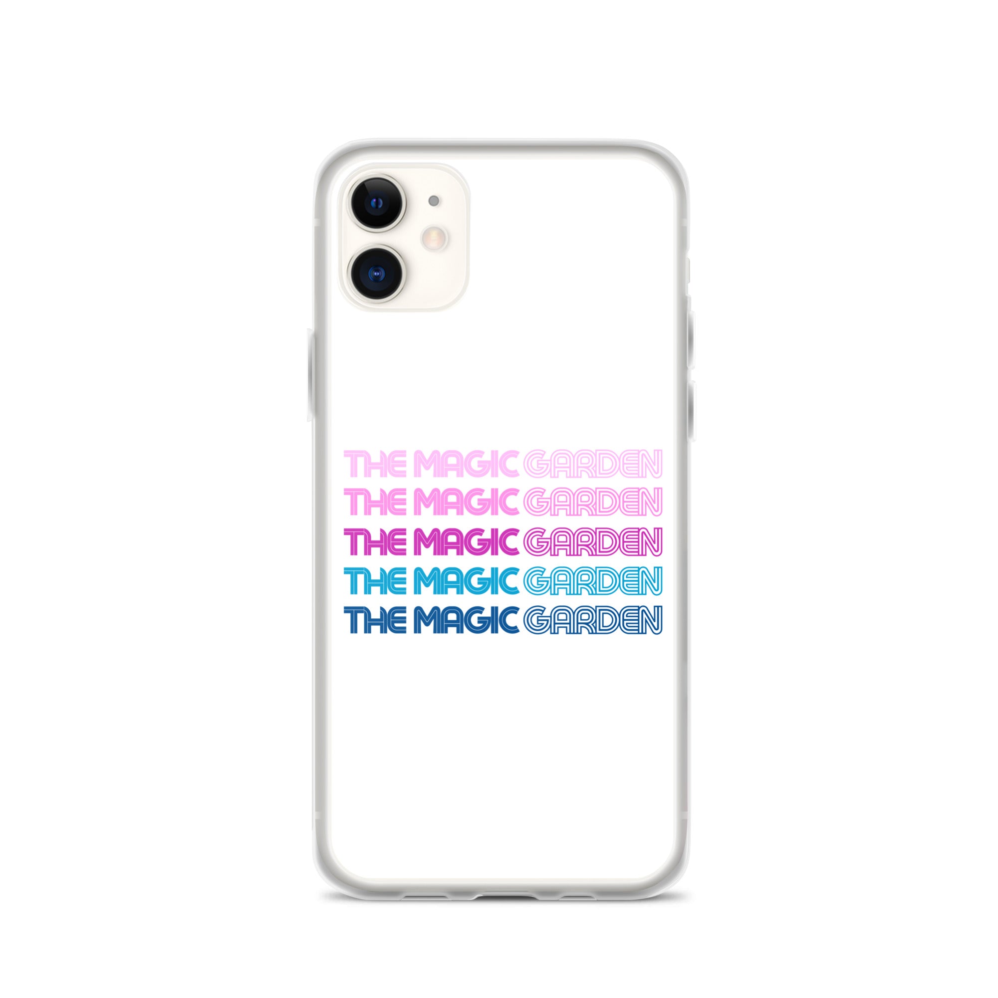 TMG 70s Purple Rainbow iPhone Cover, White
