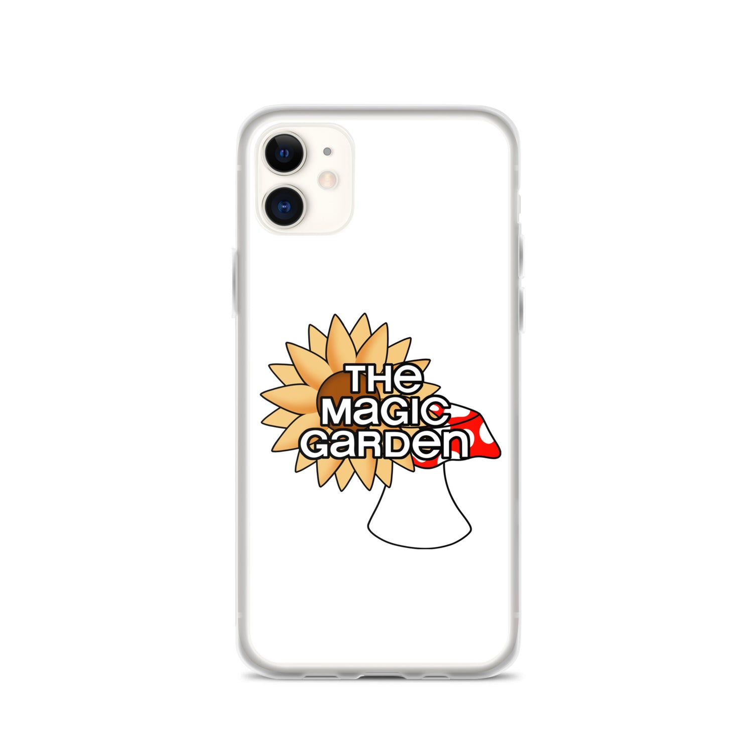 TMG Sunflower & Mushroom iPhone Cover, White