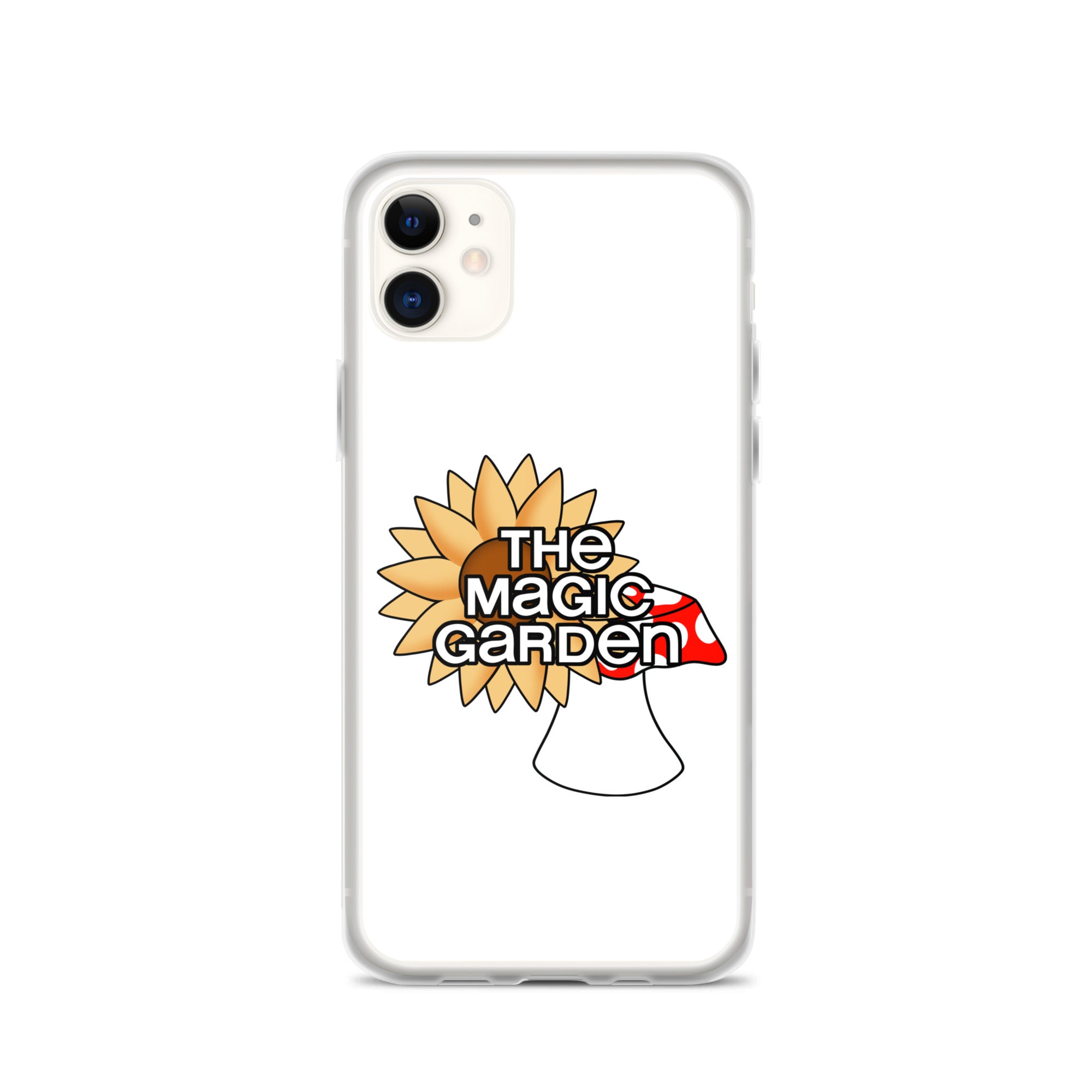 TMG Sunflower & Mushroom iPhone Cover, White