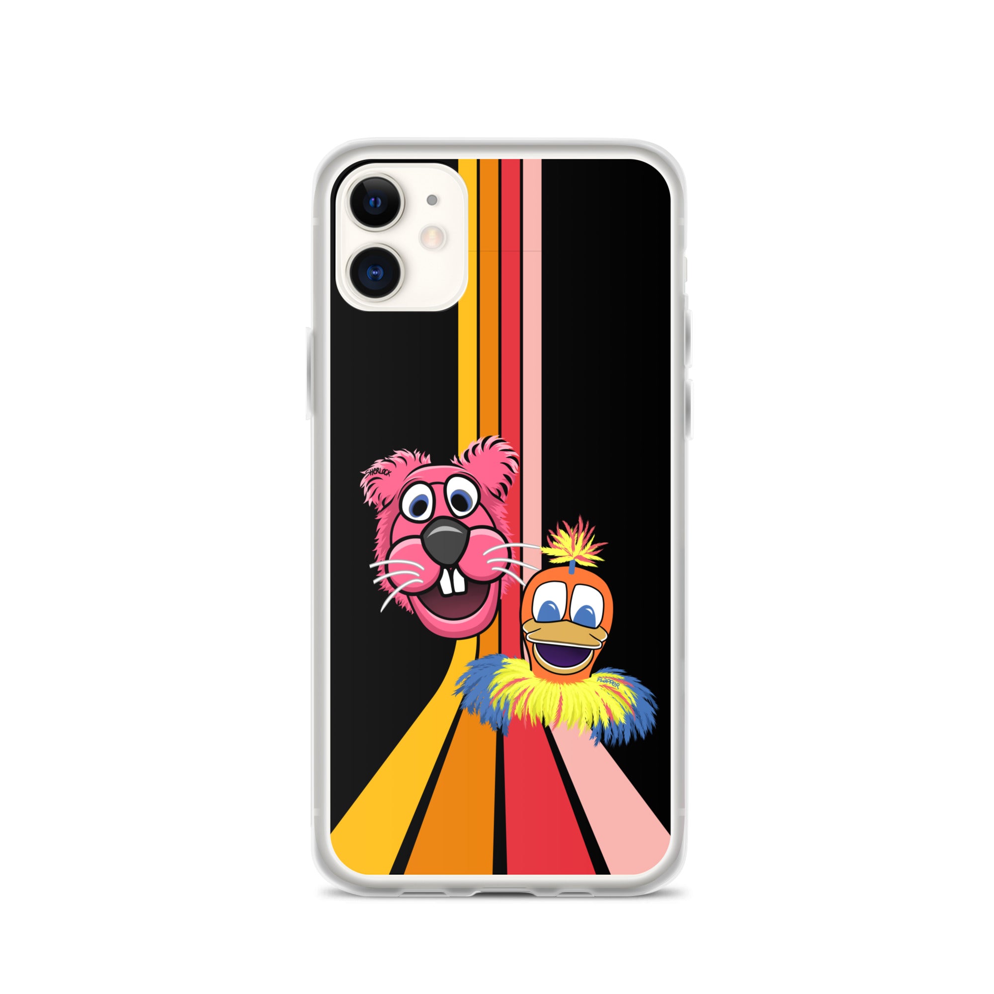 Sherlock & Flapper iPhone Cover, Black