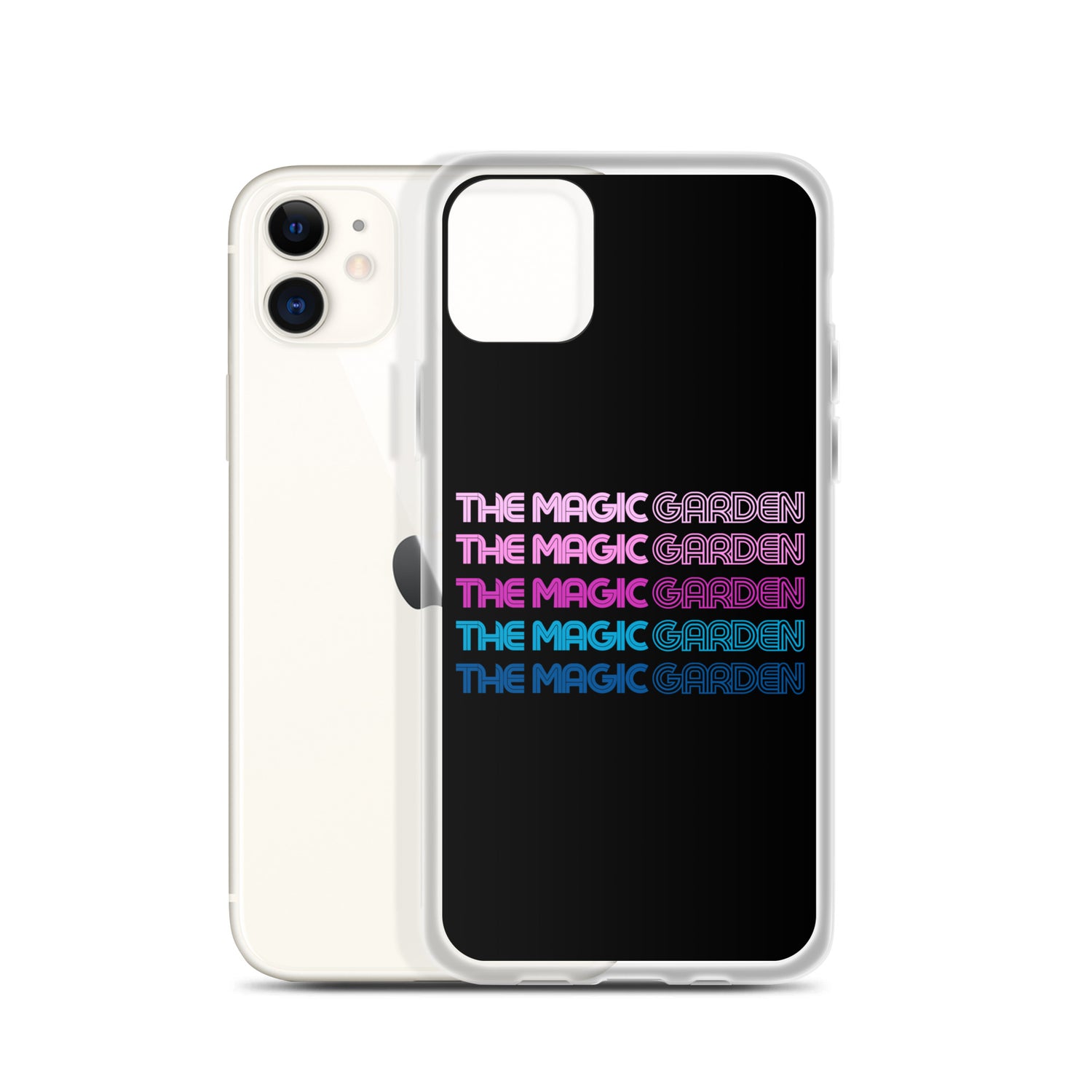 TMG 70s Purple Rainbow iPhone Cover, Black