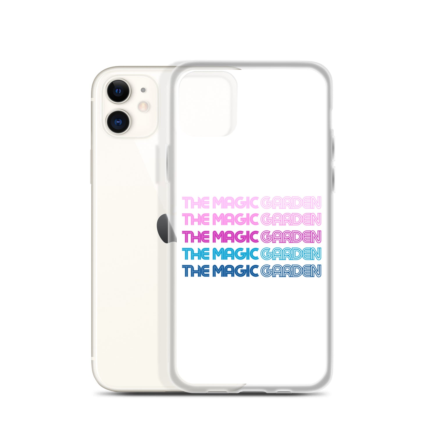 TMG 70s Purple Rainbow iPhone Cover, White