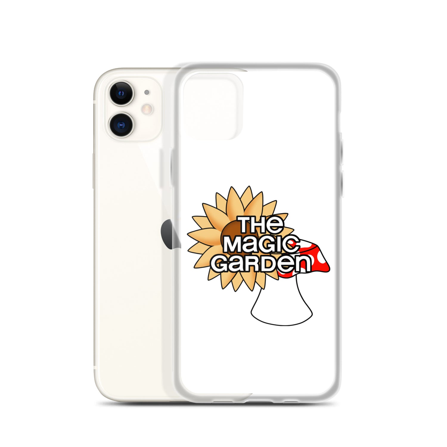 TMG Sunflower & Mushroom iPhone Cover, White