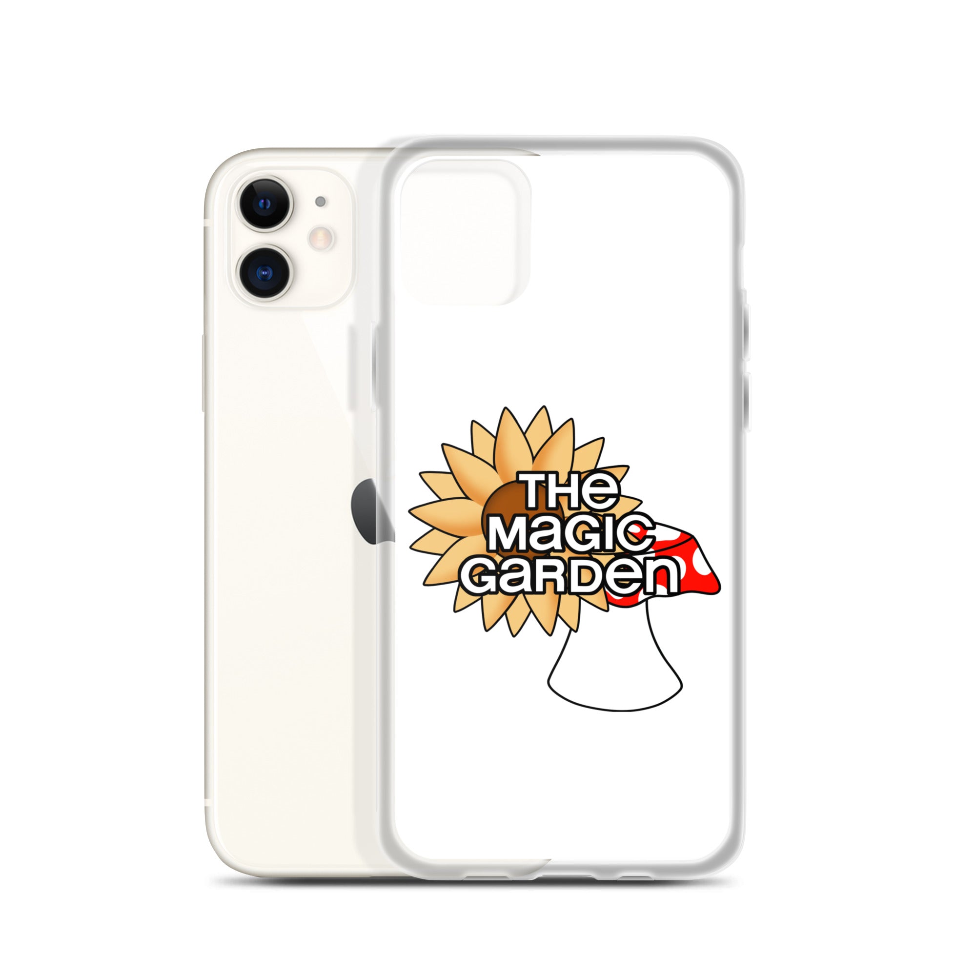 TMG Sunflower & Mushroom iPhone Cover, White