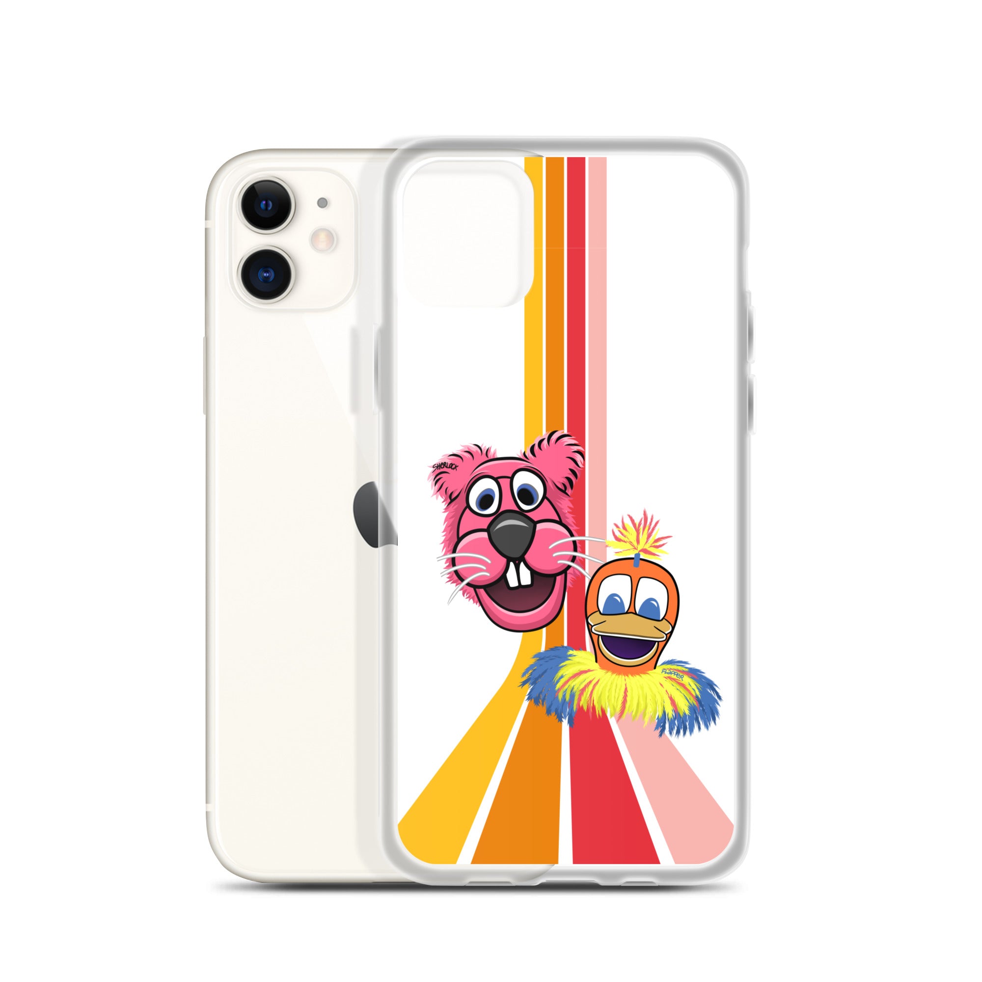 Sherlock & Flapper iPhone Cover, White