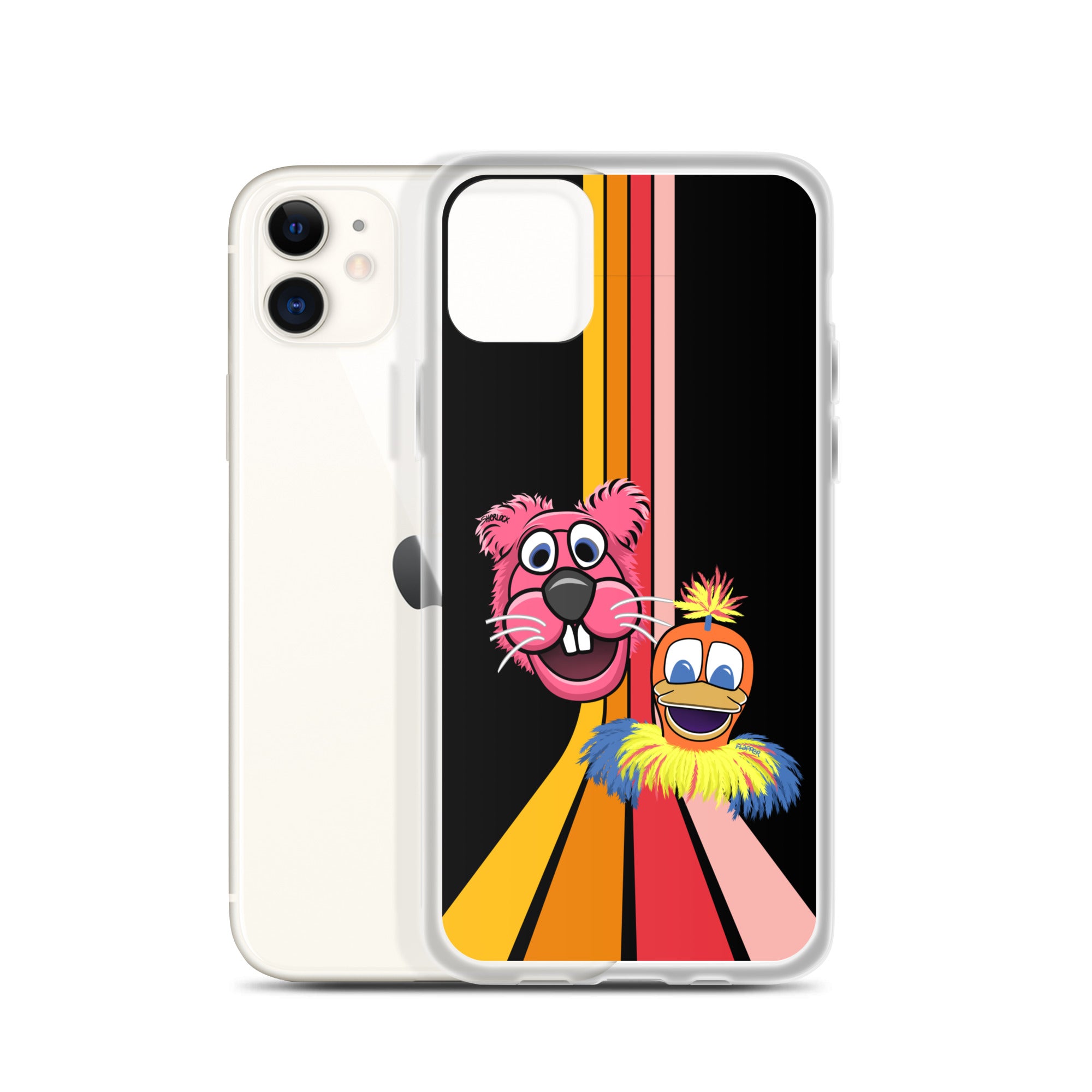 Sherlock & Flapper iPhone Cover, Black