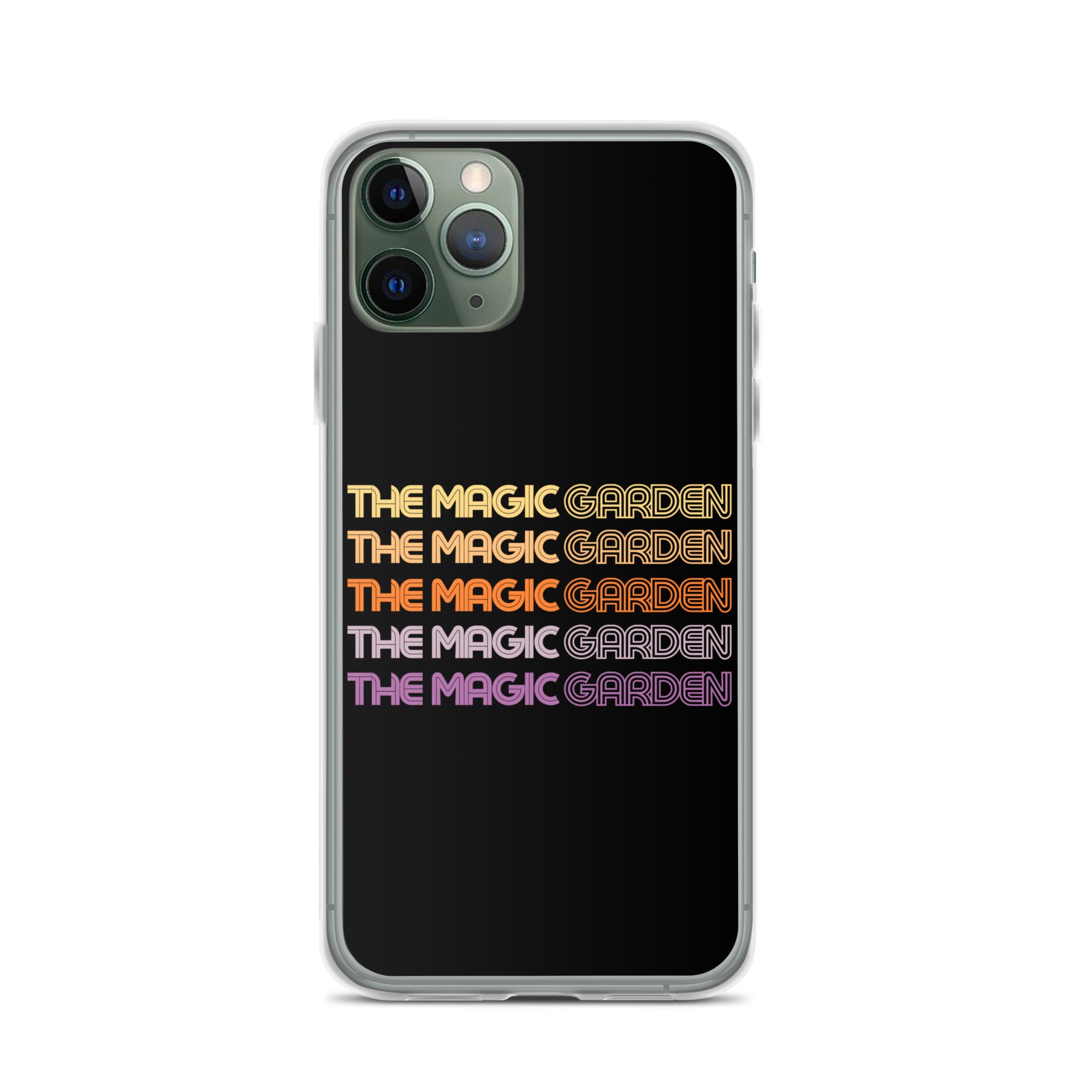 TMG 70s Yellow Rainbow iPhone Cover, Black