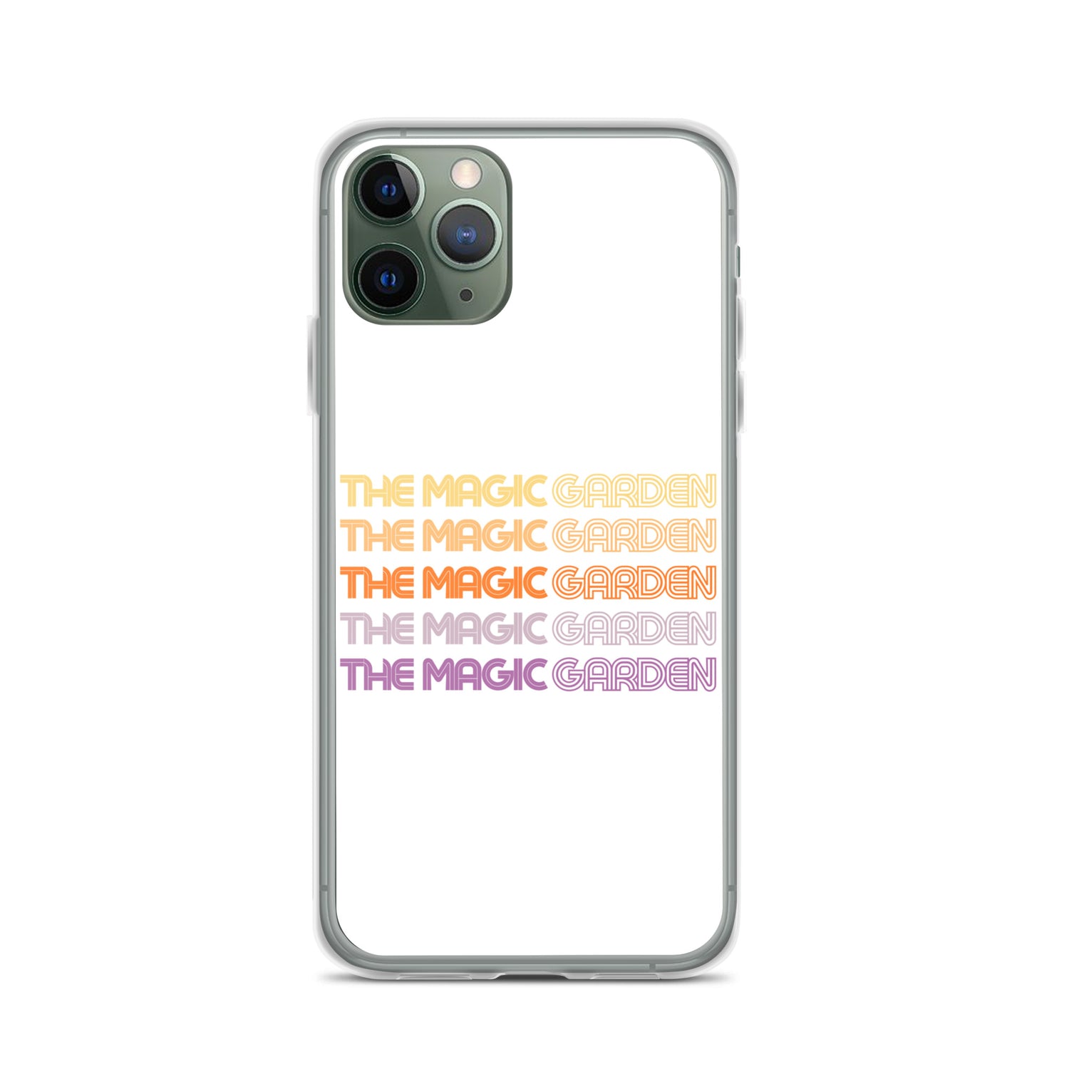 TMG 70s Yellow Rainbow iPhone Cover, White