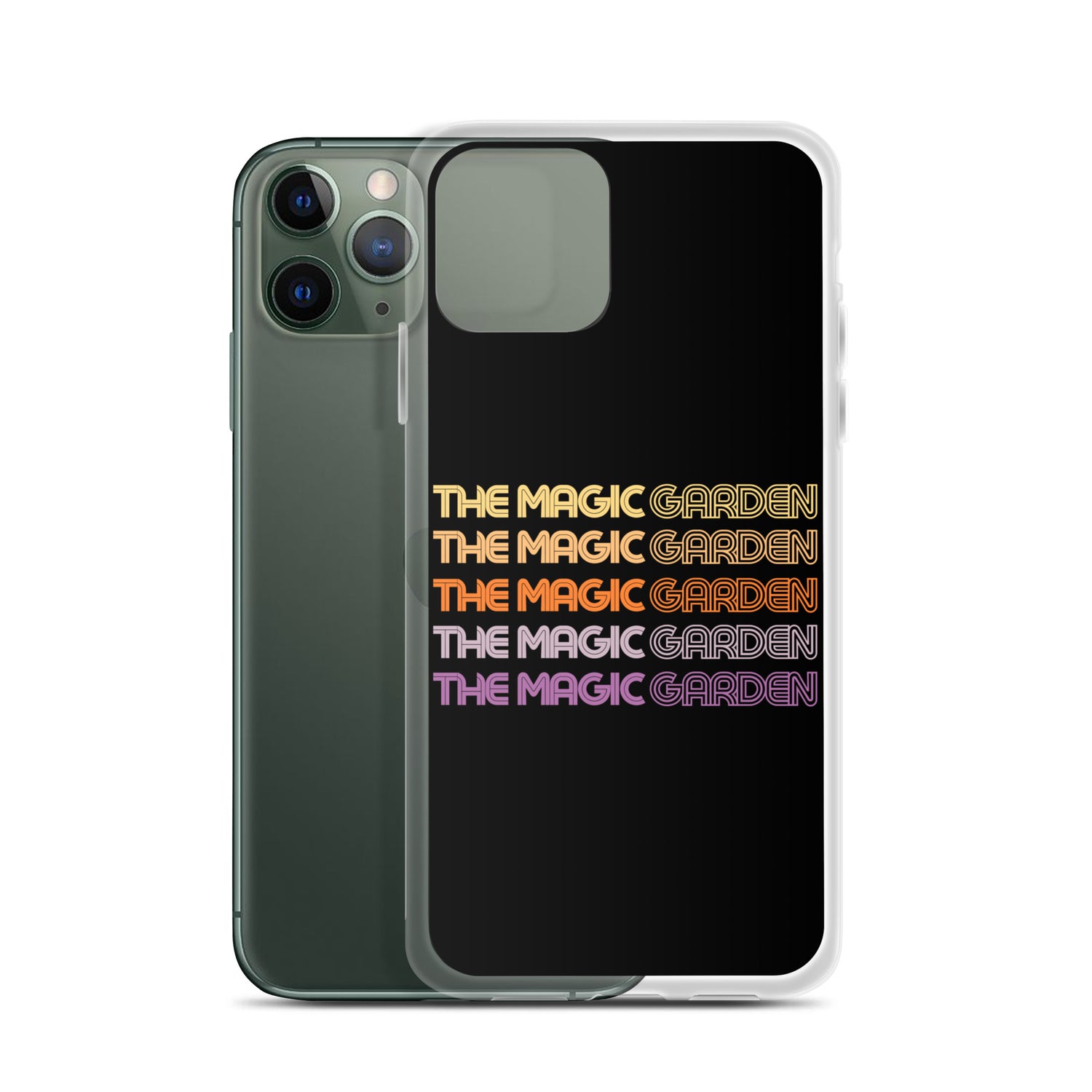 TMG 70s Yellow Rainbow iPhone Cover, Black