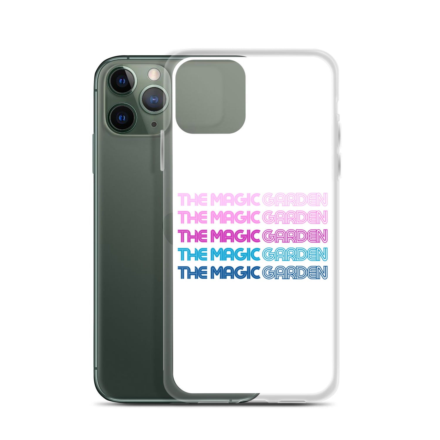 TMG 70s Purple Rainbow iPhone Cover, White