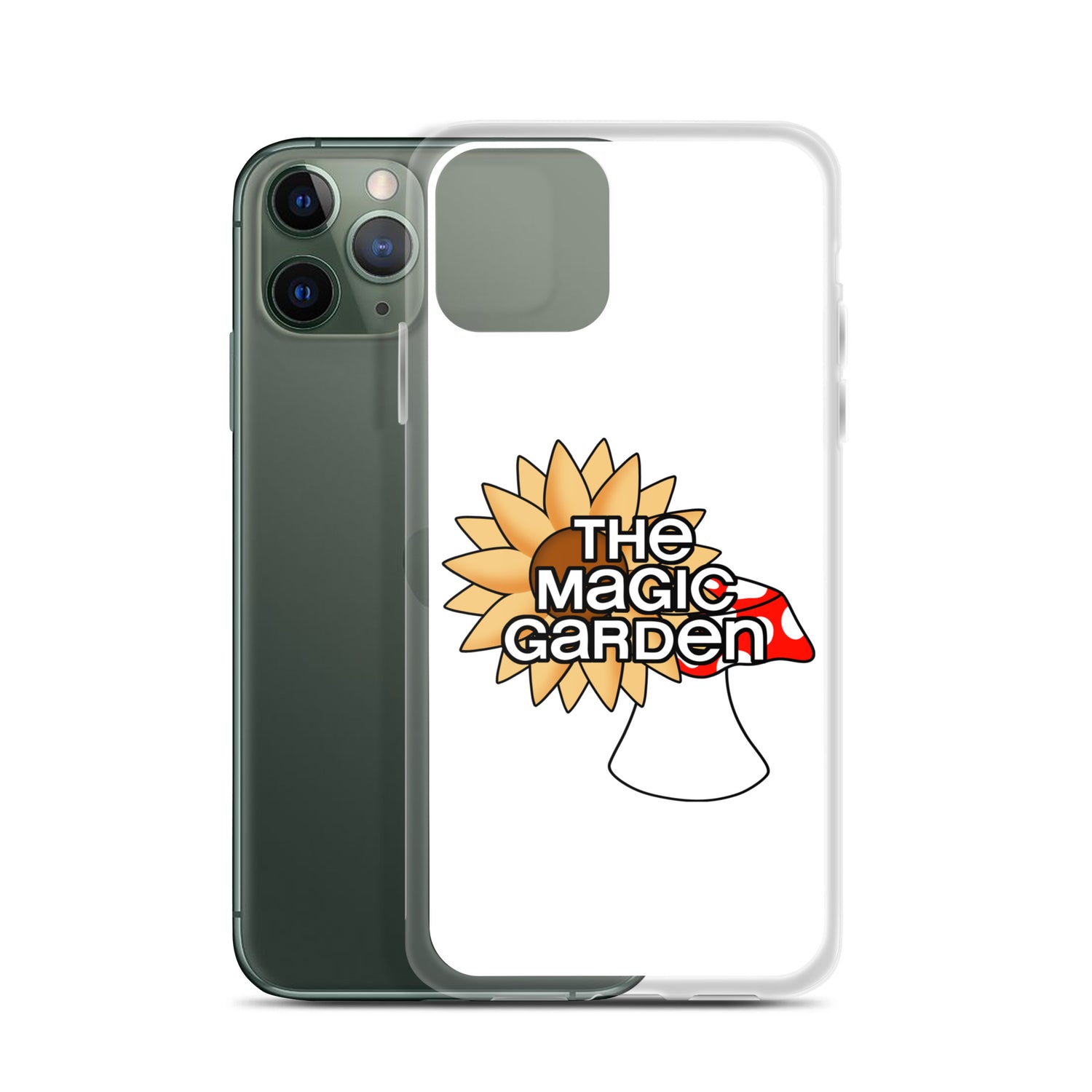 TMG Sunflower & Mushroom iPhone Cover, White