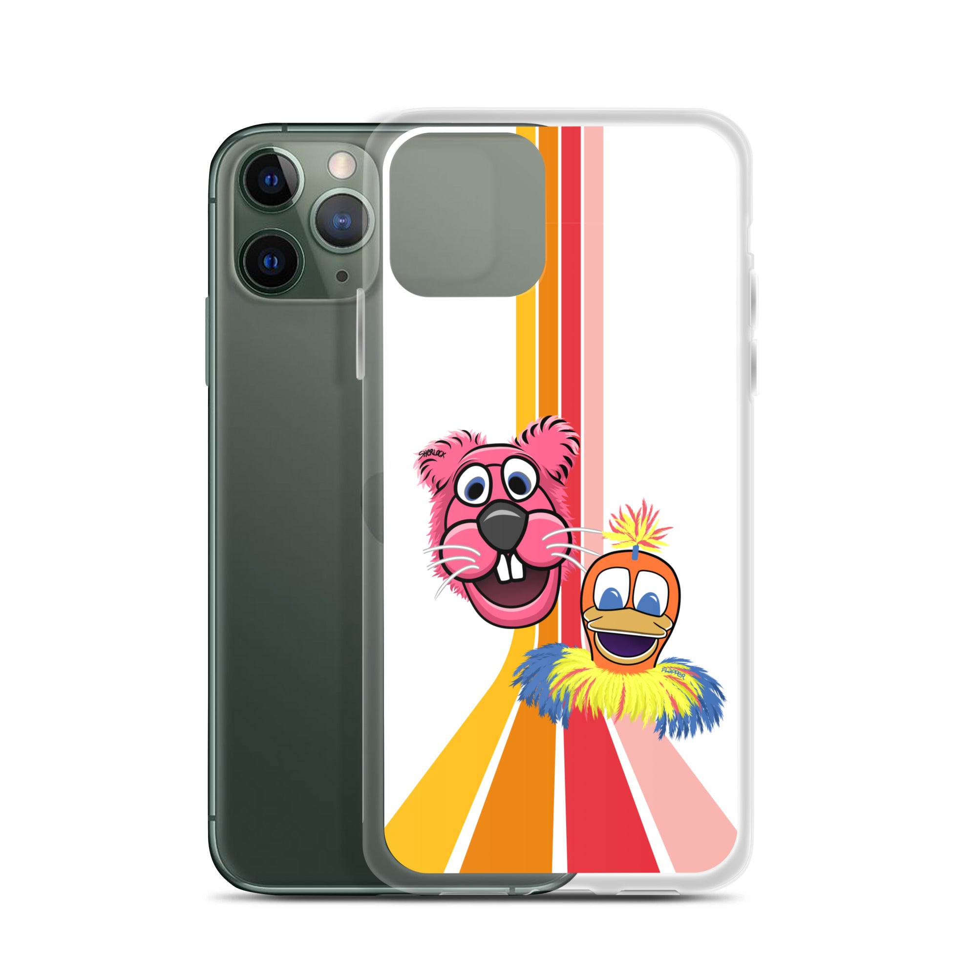 Sherlock & Flapper iPhone Cover, White