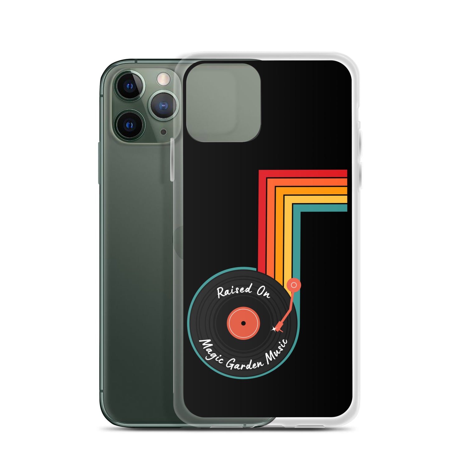 Raised On MG Music iPhone Cover, Black