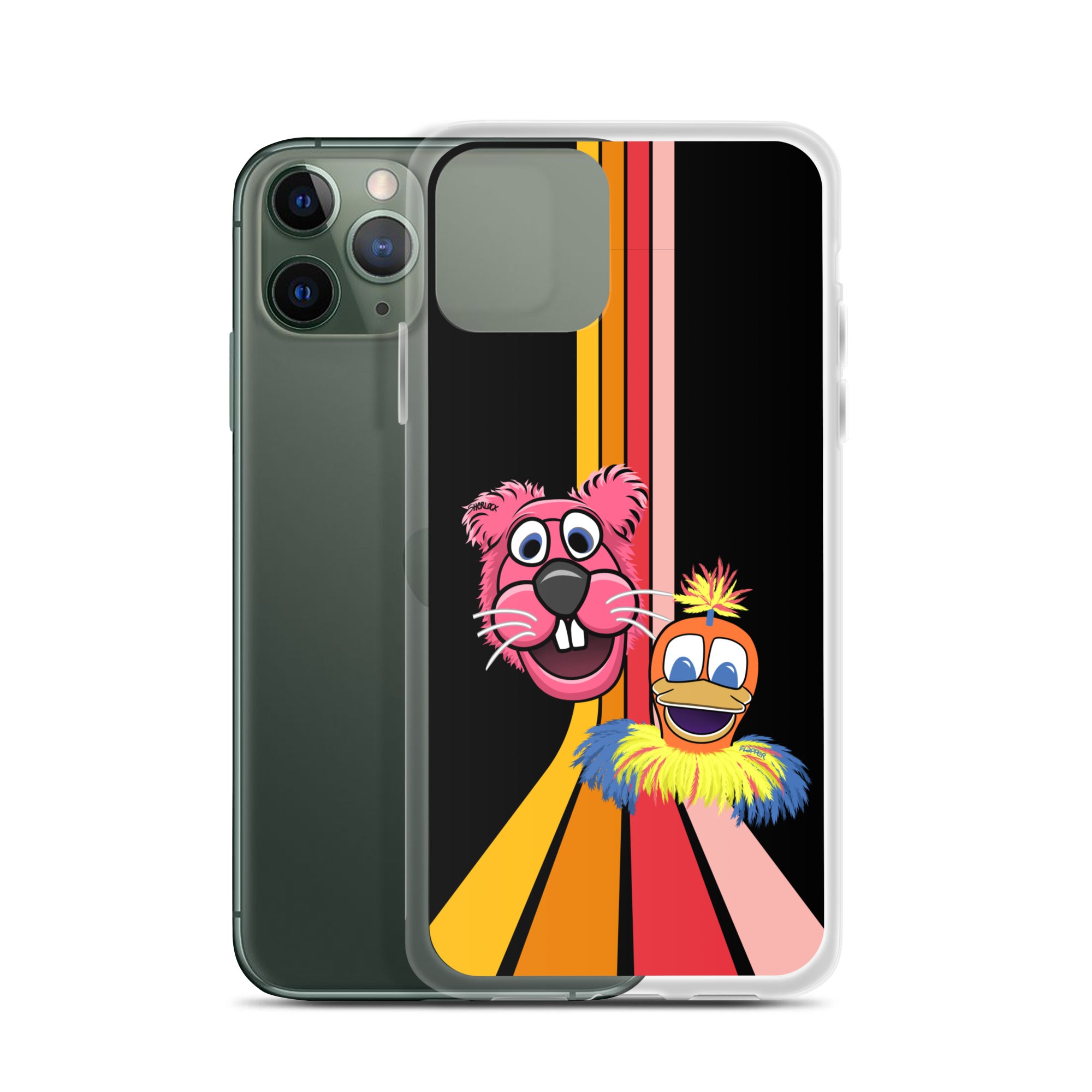 Sherlock & Flapper iPhone Cover, Black