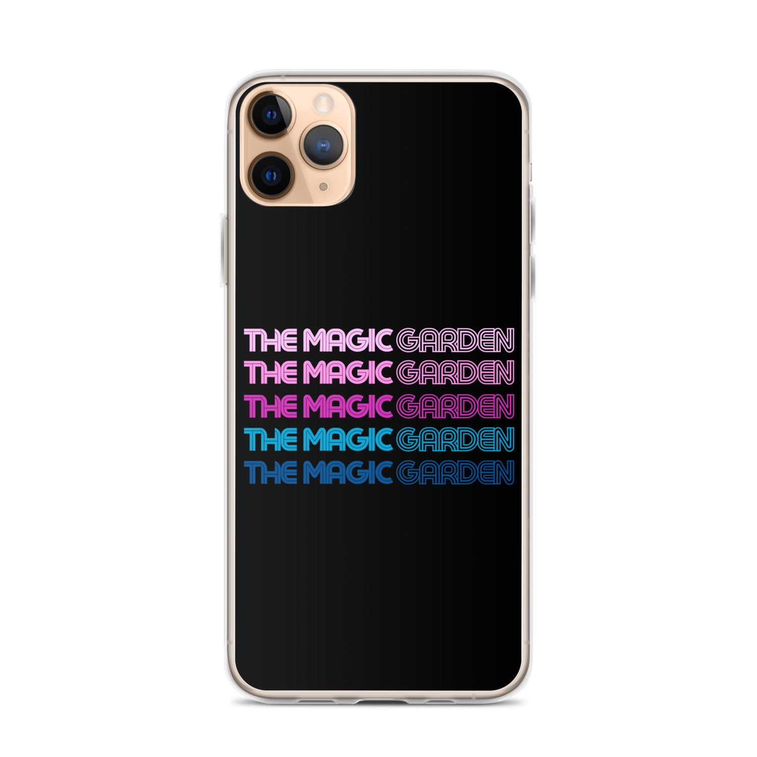 TMG 70s Purple Rainbow iPhone Cover, Black