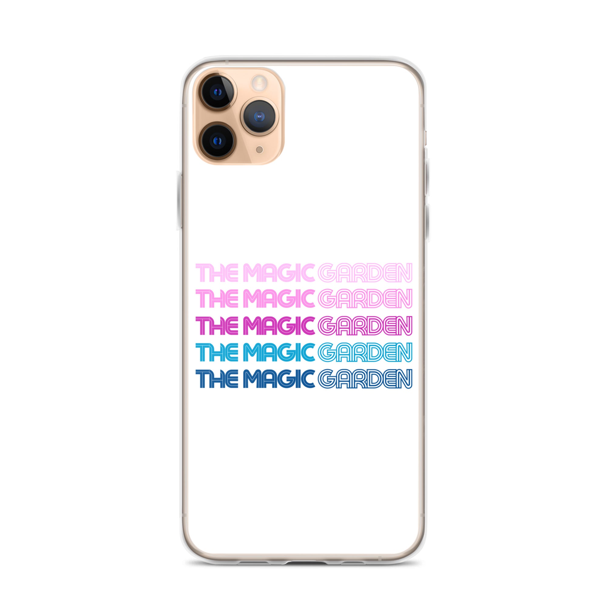 TMG 70s Purple Rainbow iPhone Cover, White