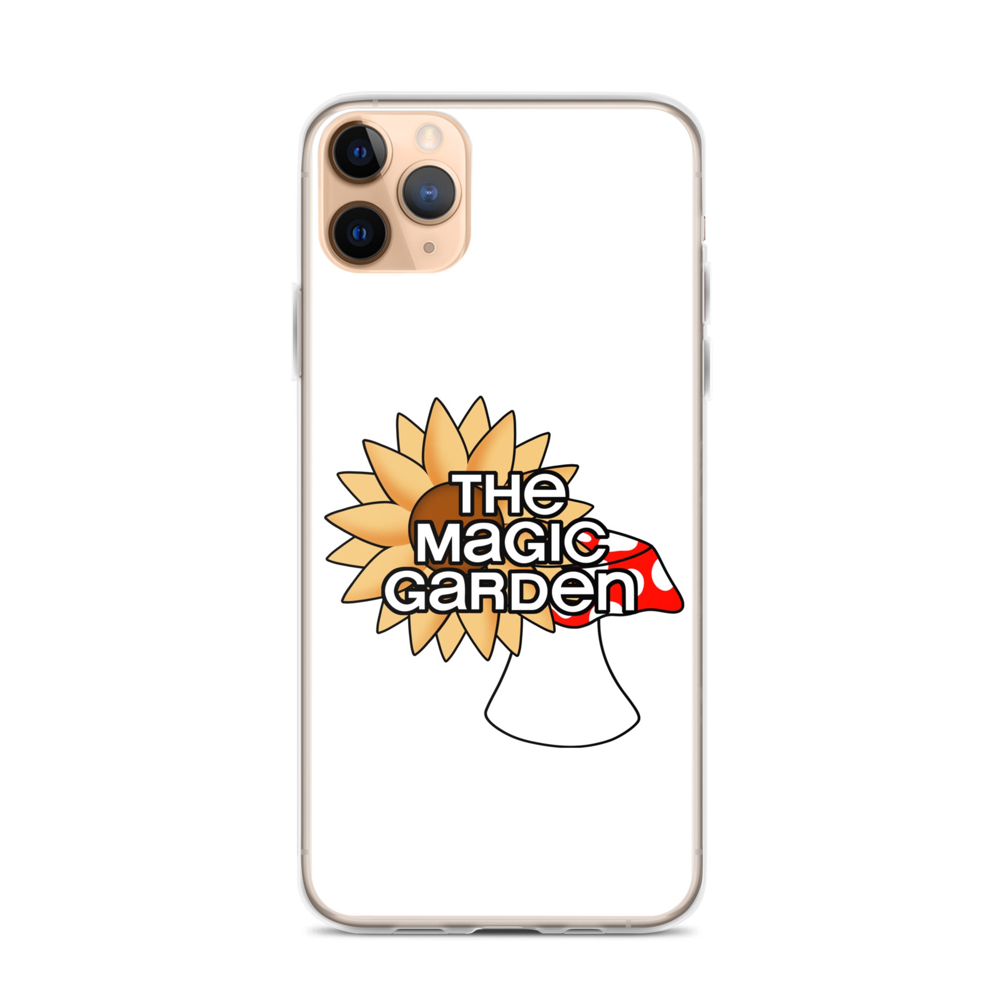 TMG Sunflower & Mushroom iPhone Cover, White