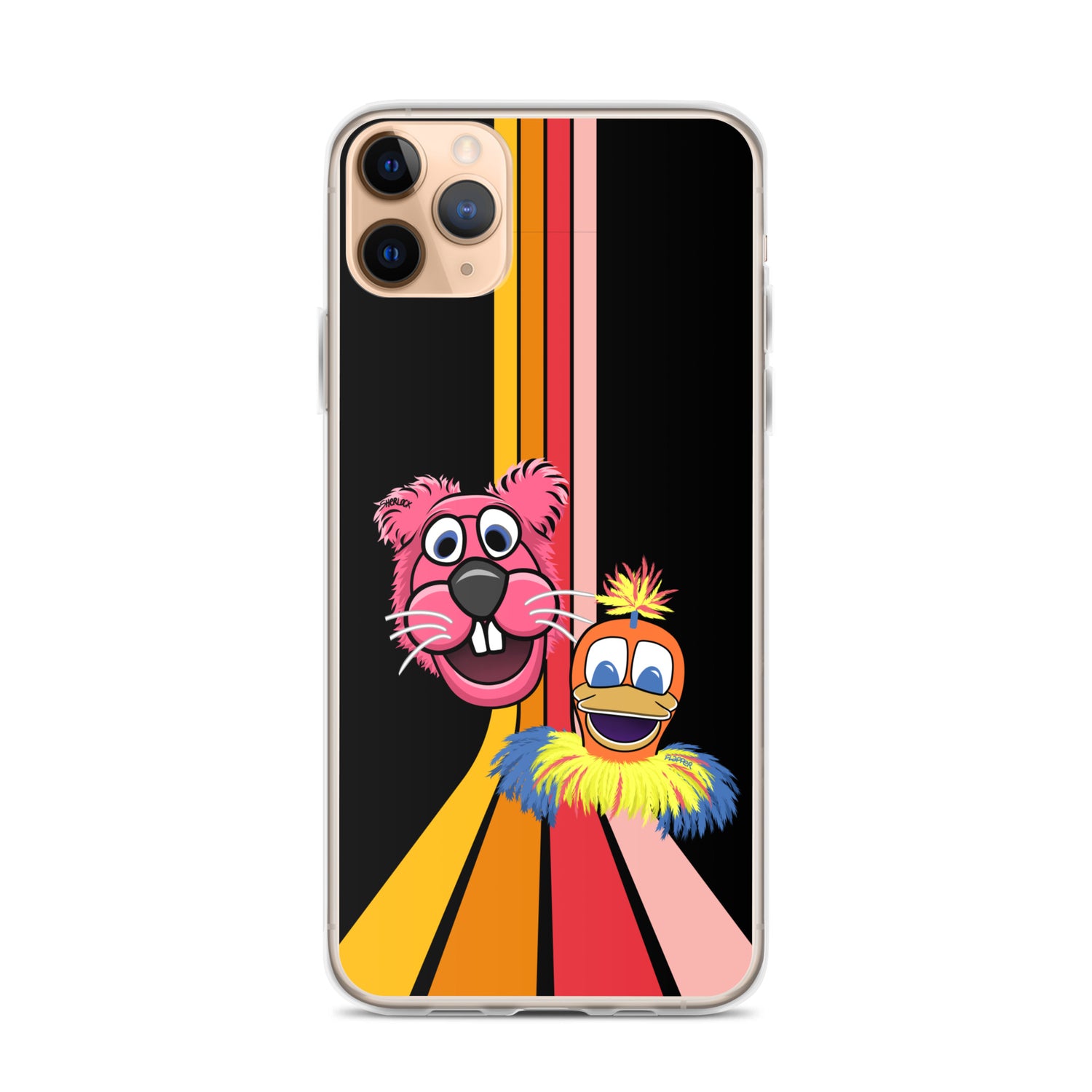 Sherlock & Flapper iPhone Cover, Black