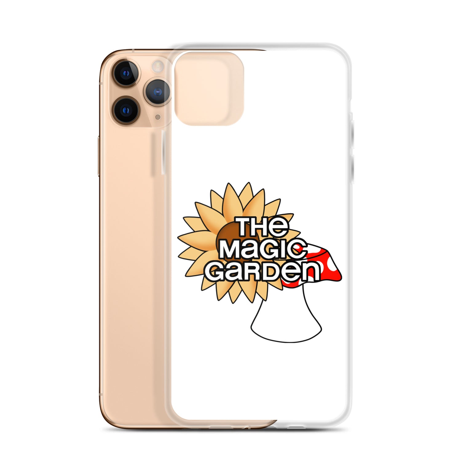 TMG Sunflower & Mushroom iPhone Cover, White