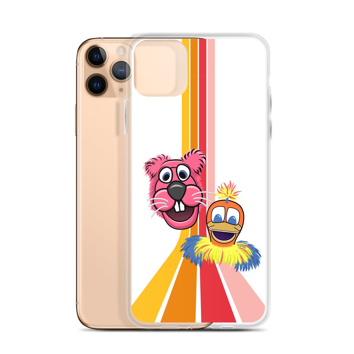 Sherlock & Flapper iPhone Cover, White