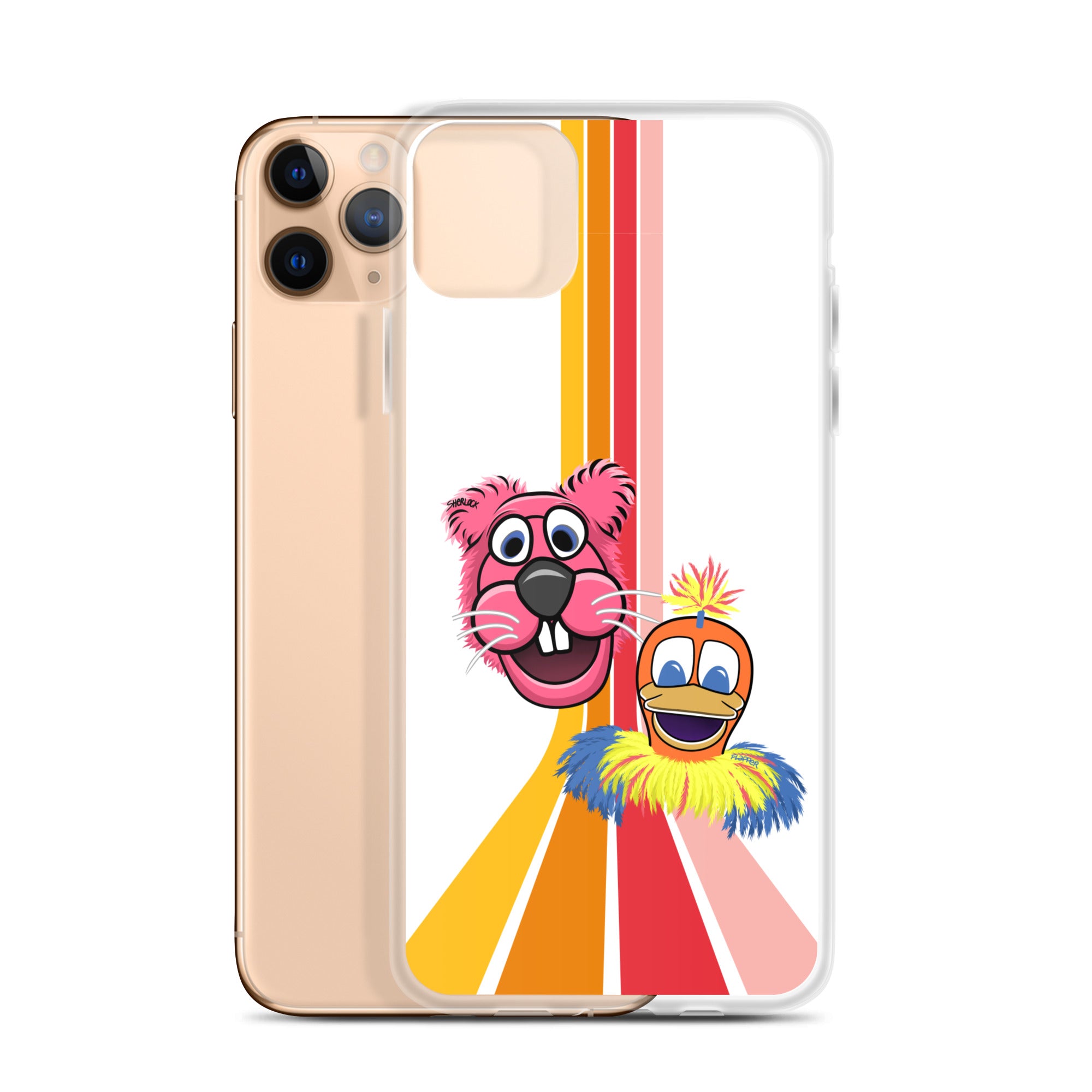 Sherlock & Flapper iPhone Cover, White