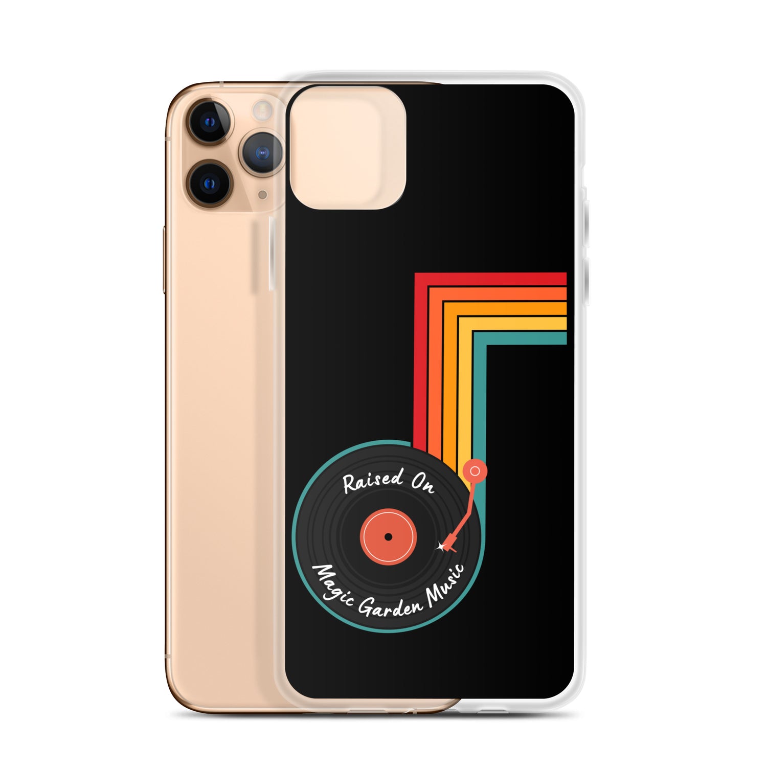 Raised On MG Music iPhone Cover, Black