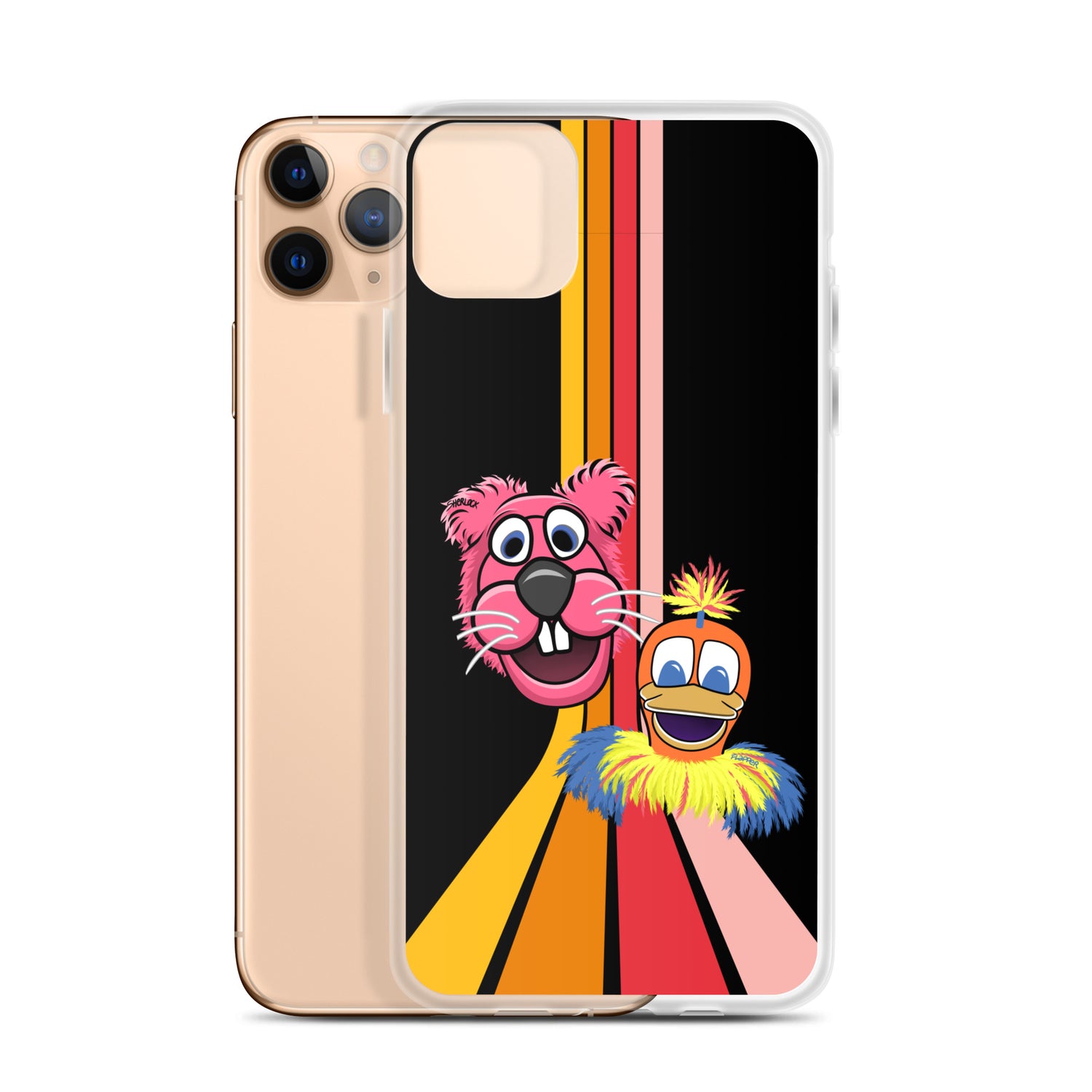 Sherlock & Flapper iPhone Cover, Black