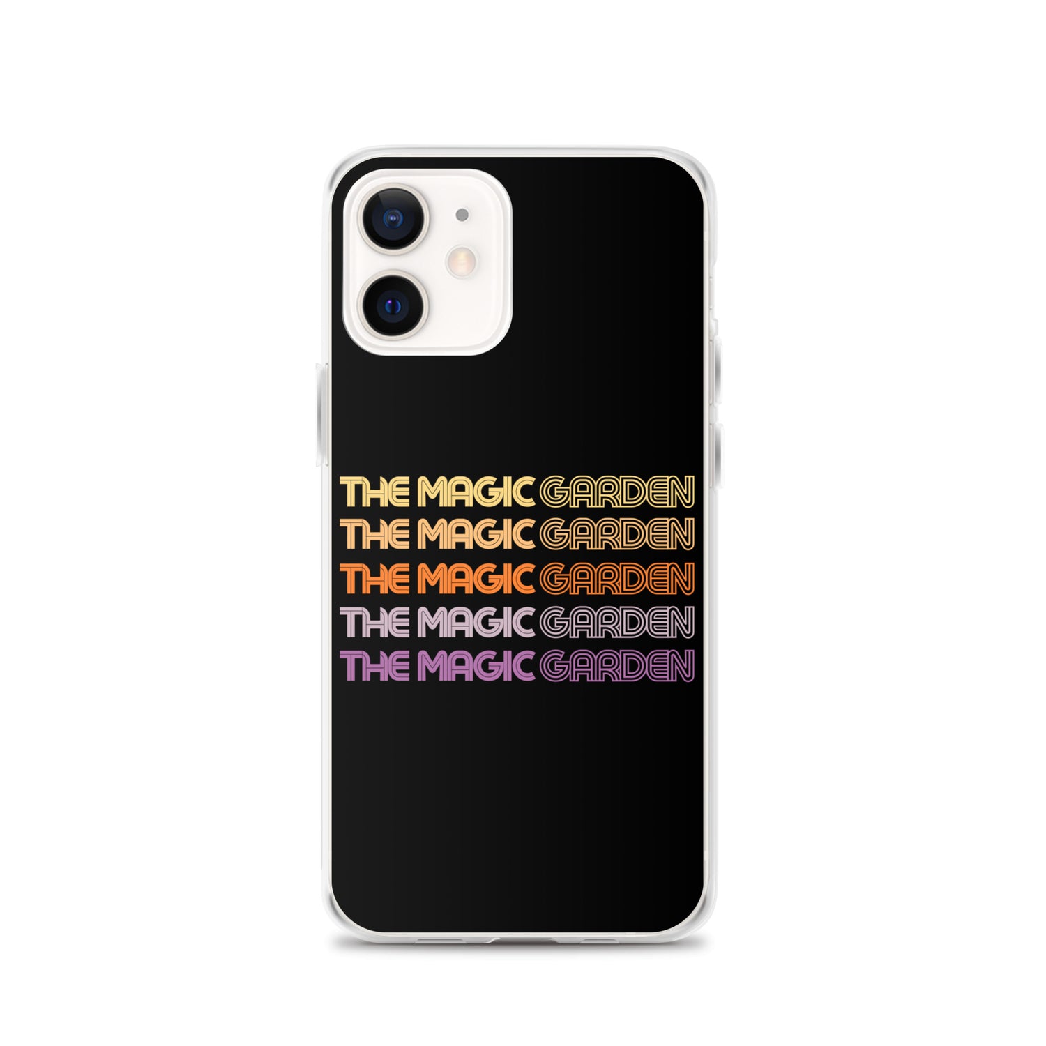 TMG 70s Yellow Rainbow iPhone Cover, Black
