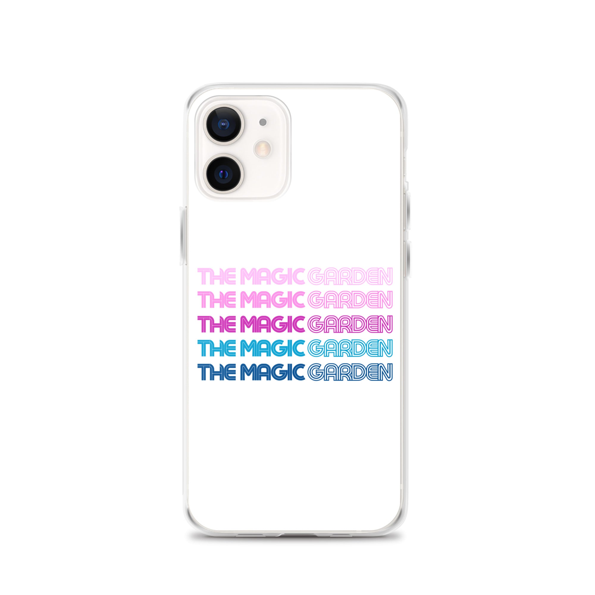 TMG 70s Purple Rainbow iPhone Cover, White