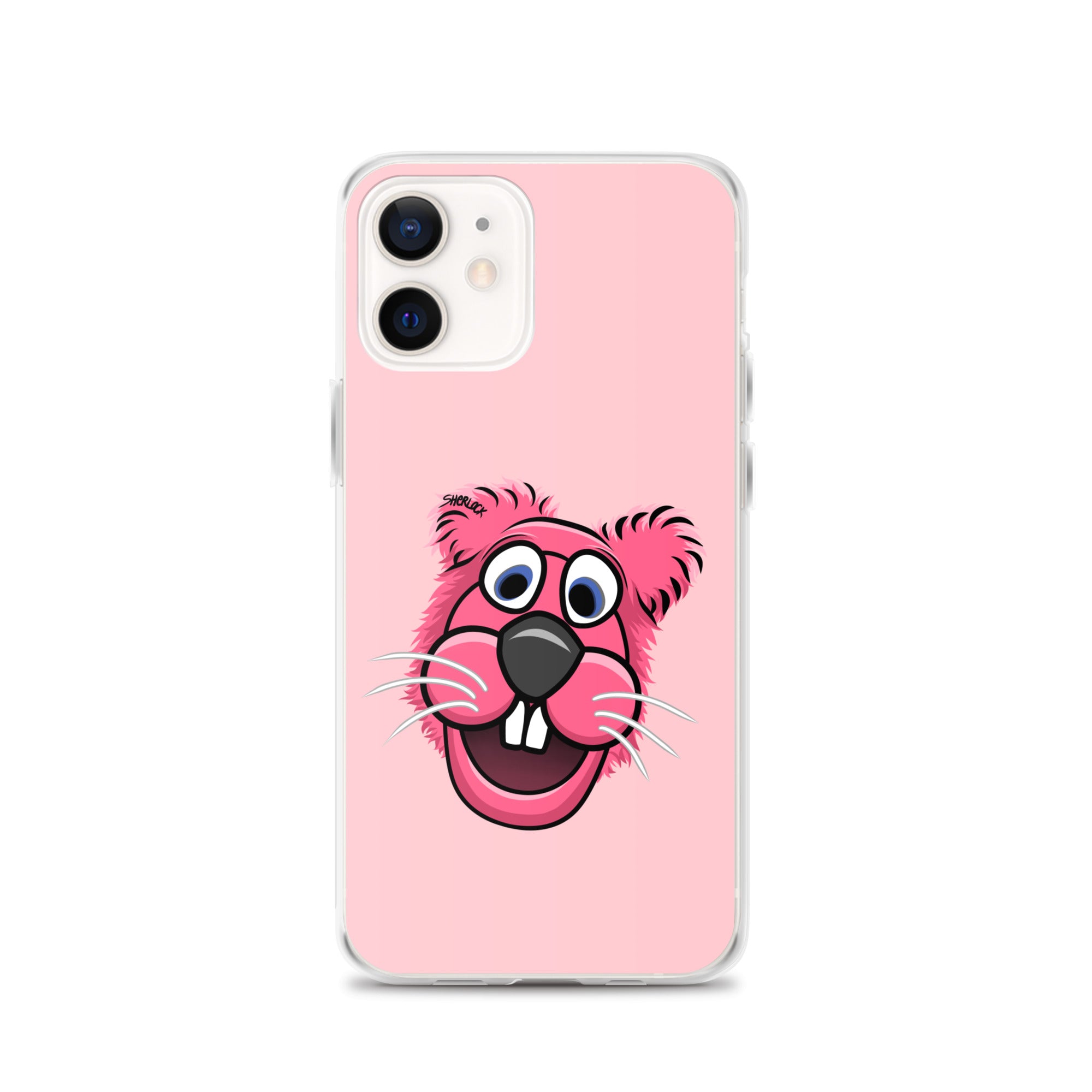 Sherlock The Squirrel iPhone Cover, Pink