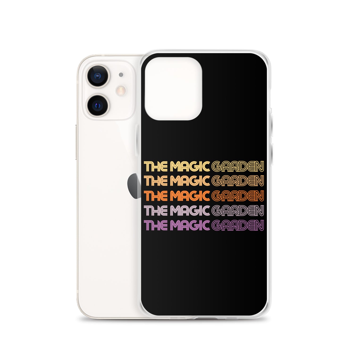 TMG 70s Yellow Rainbow iPhone Cover, Black