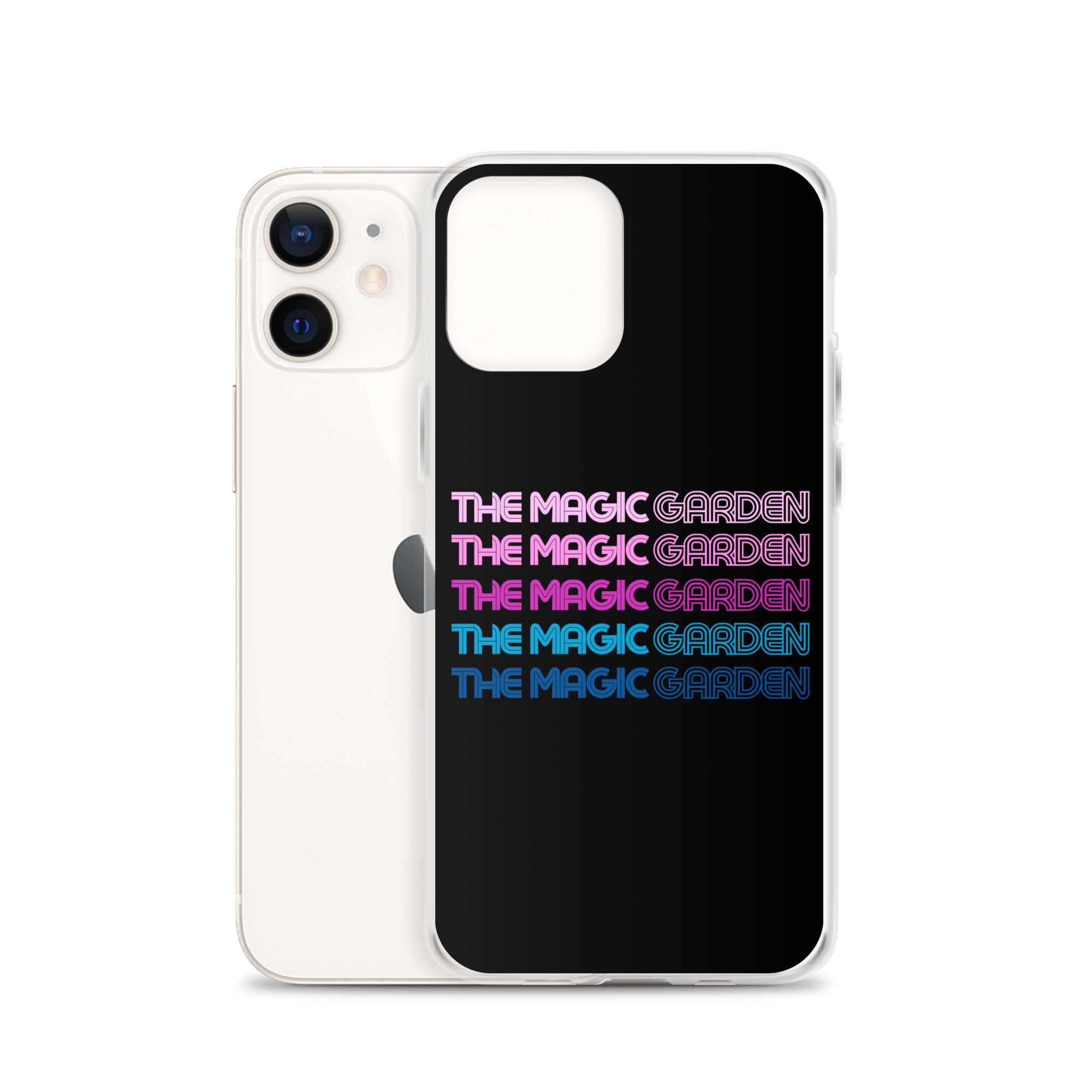 TMG 70s Purple Rainbow iPhone Cover, Black