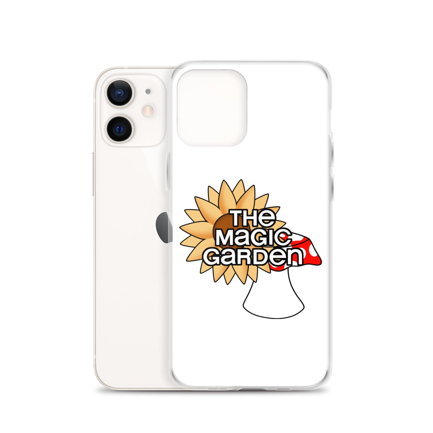 TMG Sunflower & Mushroom iPhone Cover, White