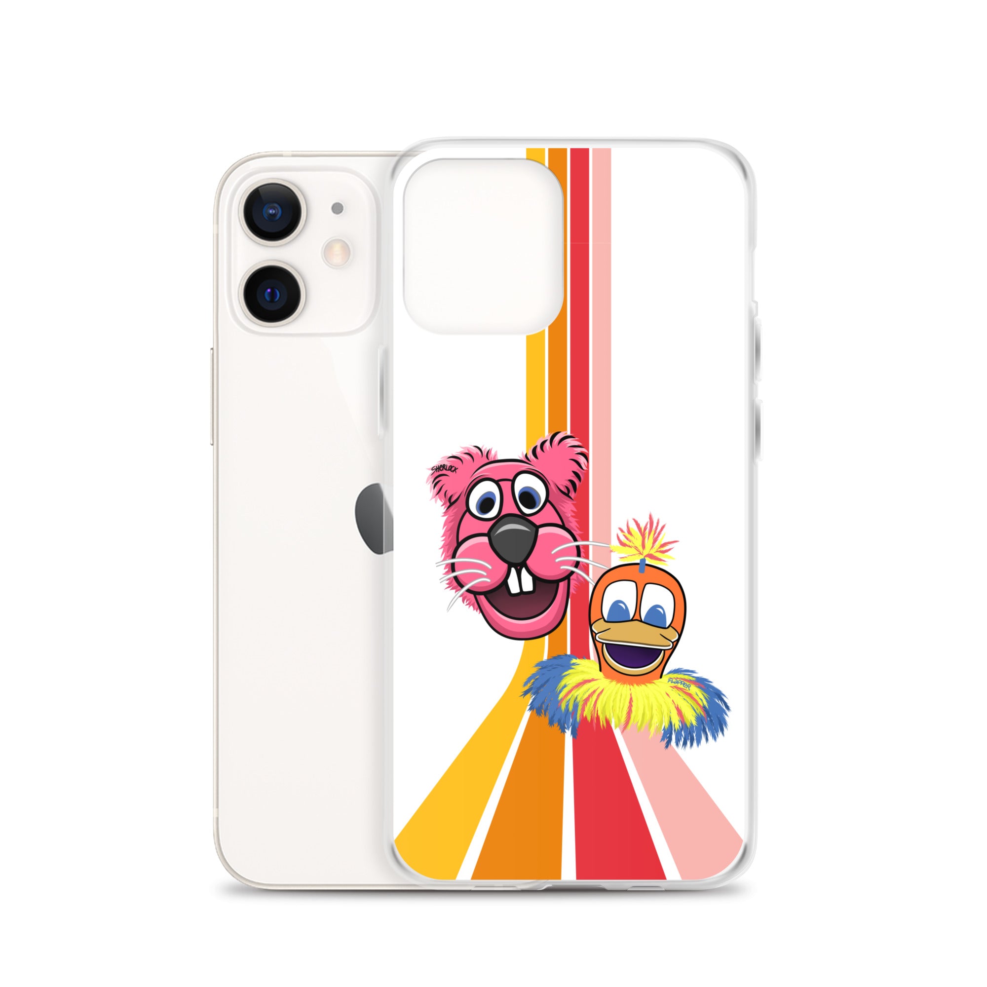 Sherlock & Flapper iPhone Cover, White