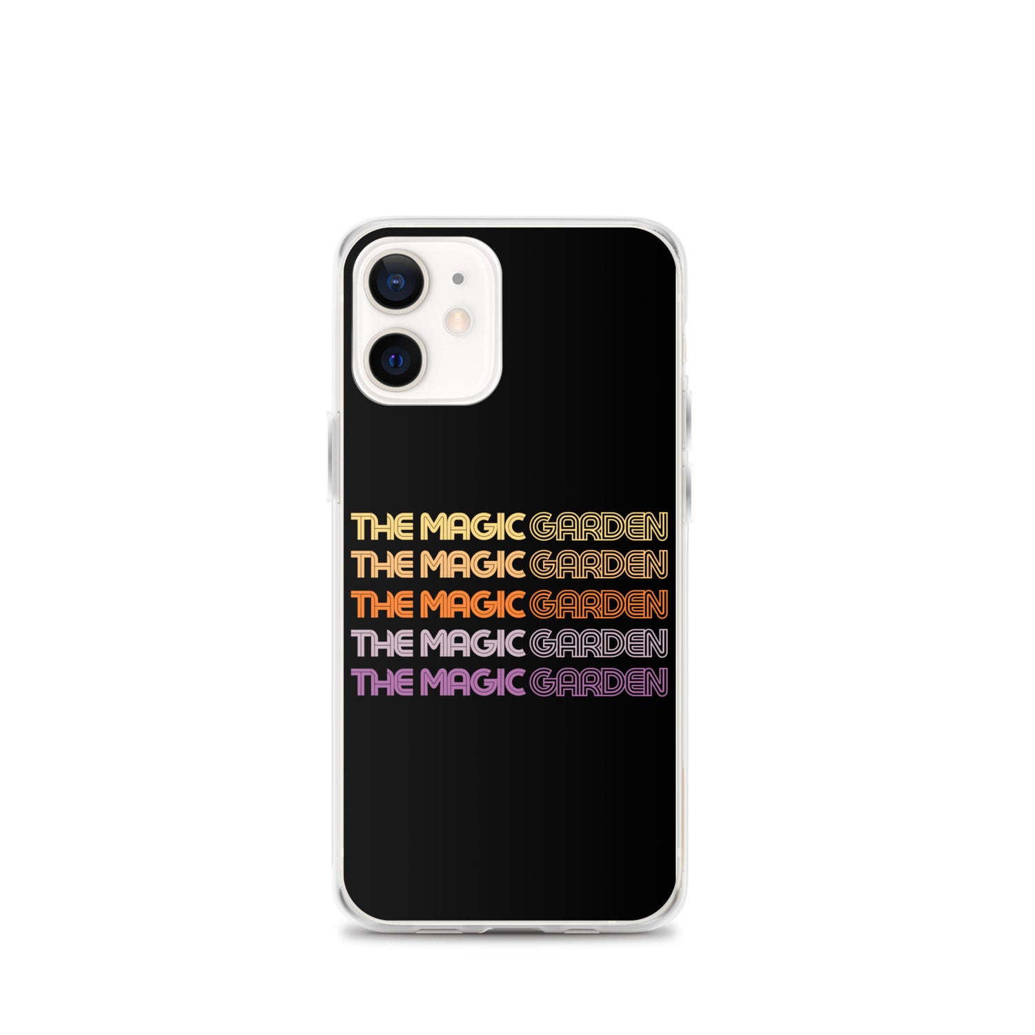 TMG 70s Yellow Rainbow iPhone Cover, Black