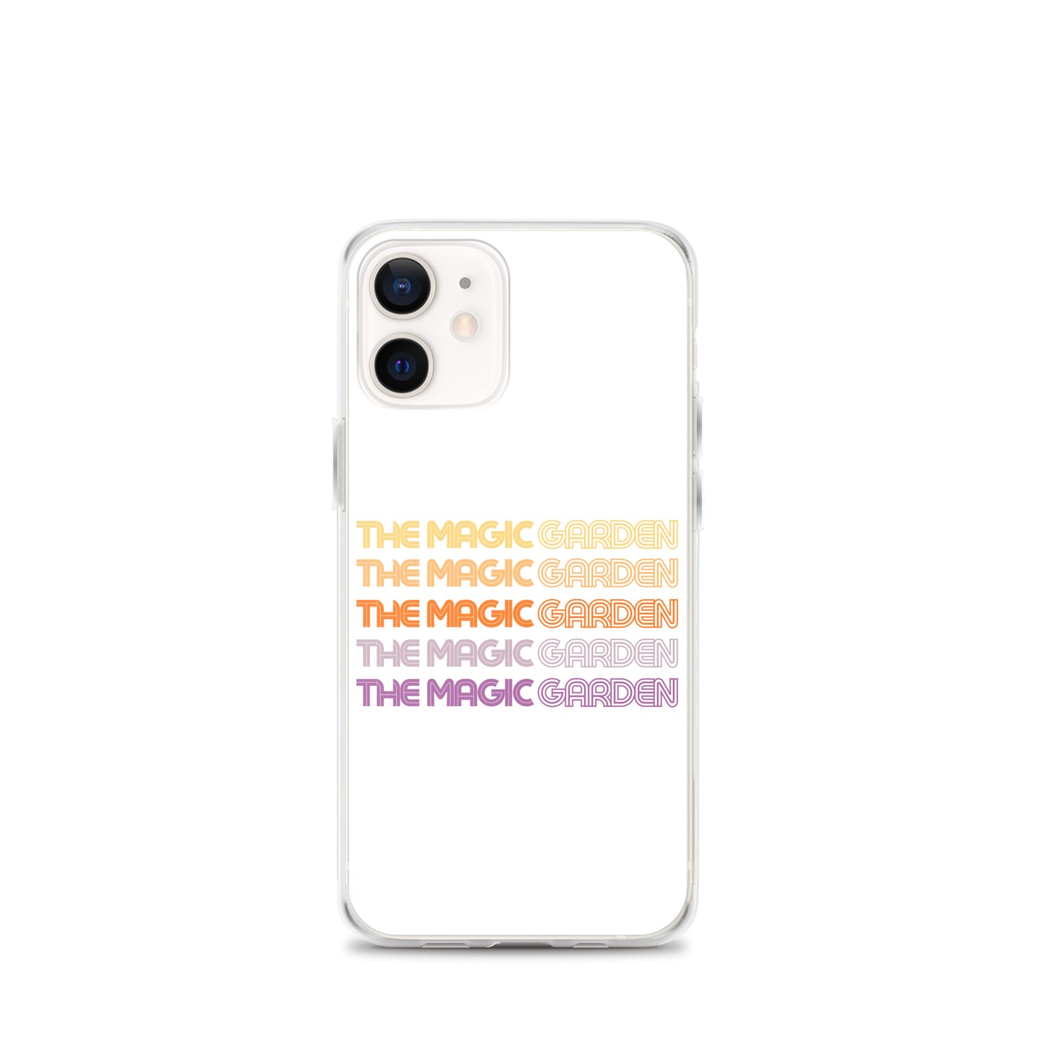 TMG 70s Yellow Rainbow iPhone Cover, White