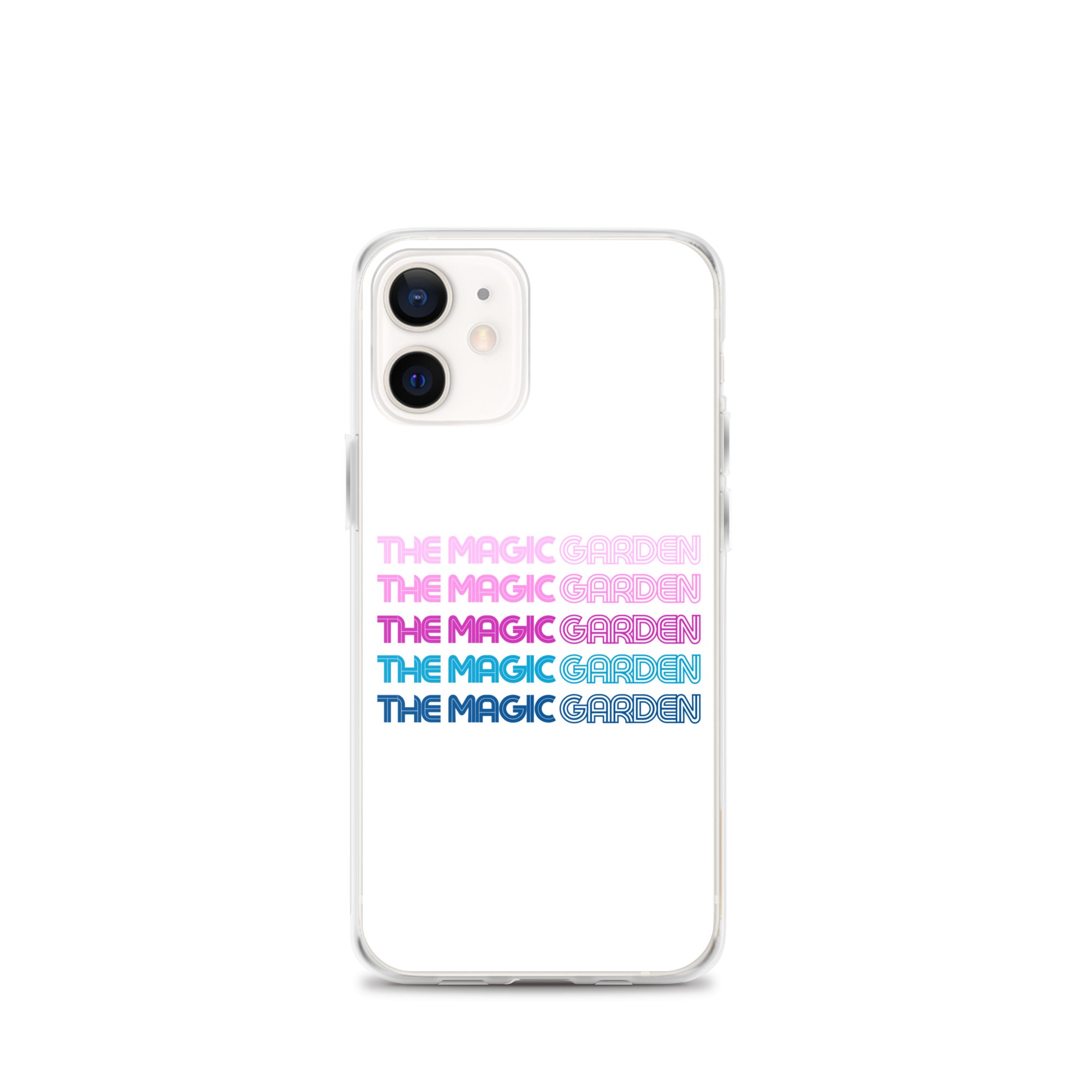 TMG 70s Purple Rainbow iPhone Cover, White