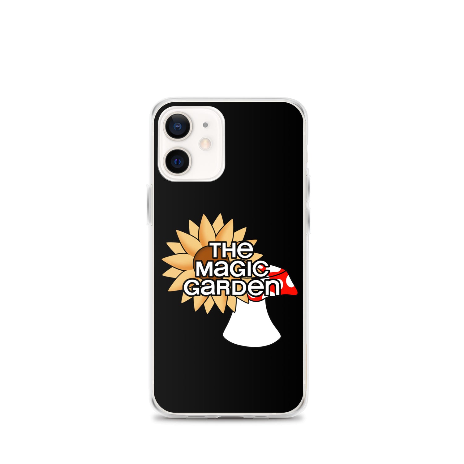 TMG Mushroom & Sunflower iPhone Cover, Black