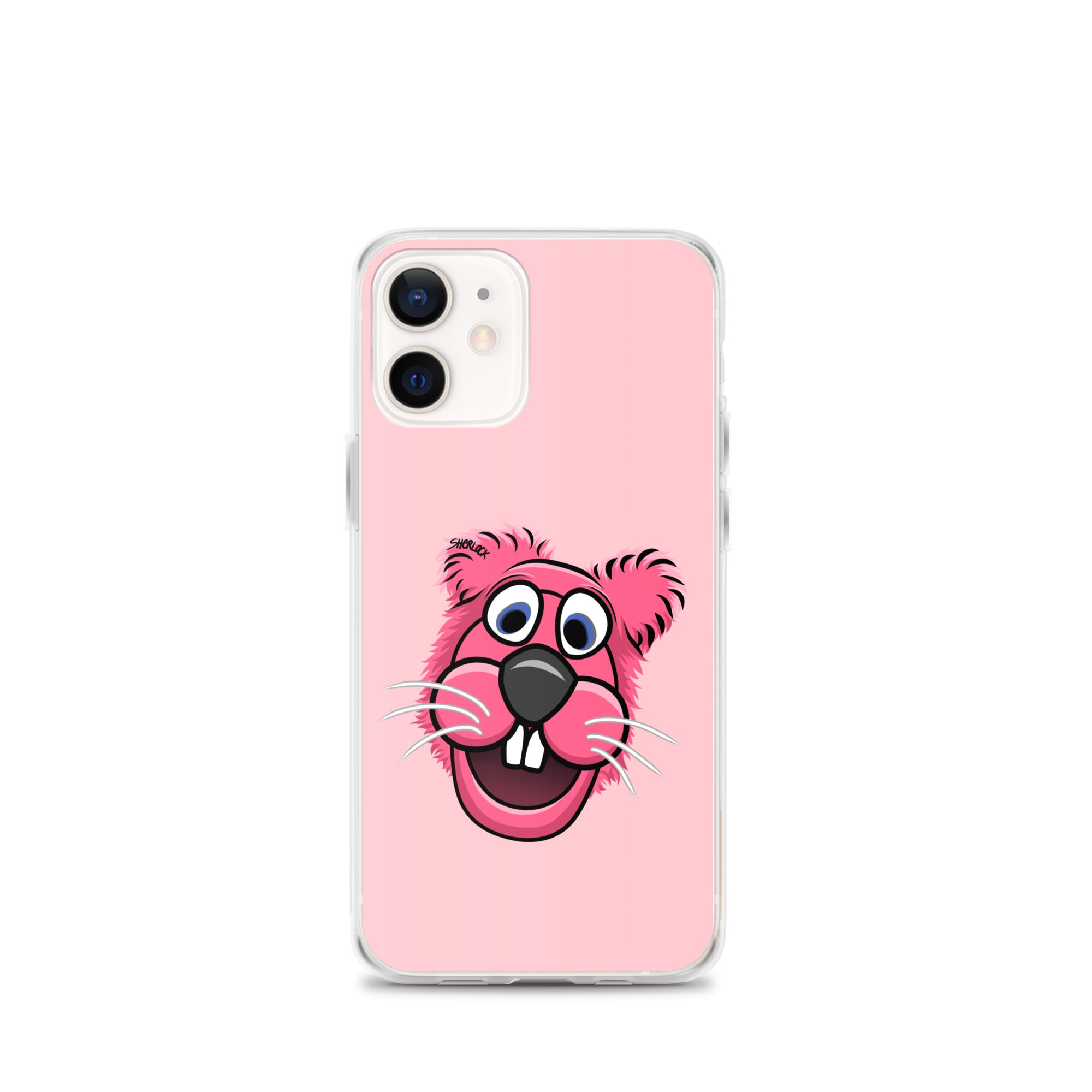 Sherlock The Squirrel iPhone Cover, Pink