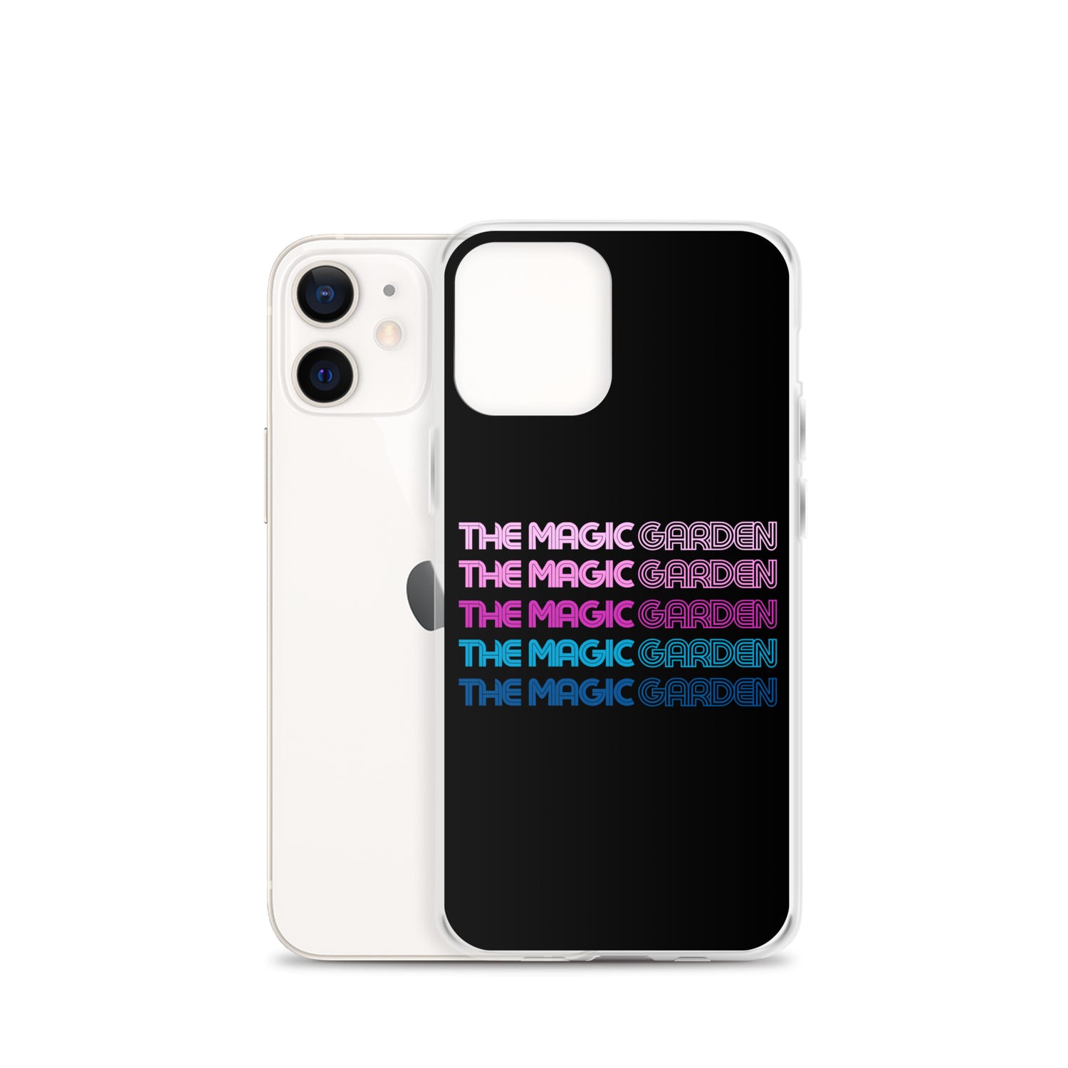 TMG 70s Purple Rainbow iPhone Cover, Black
