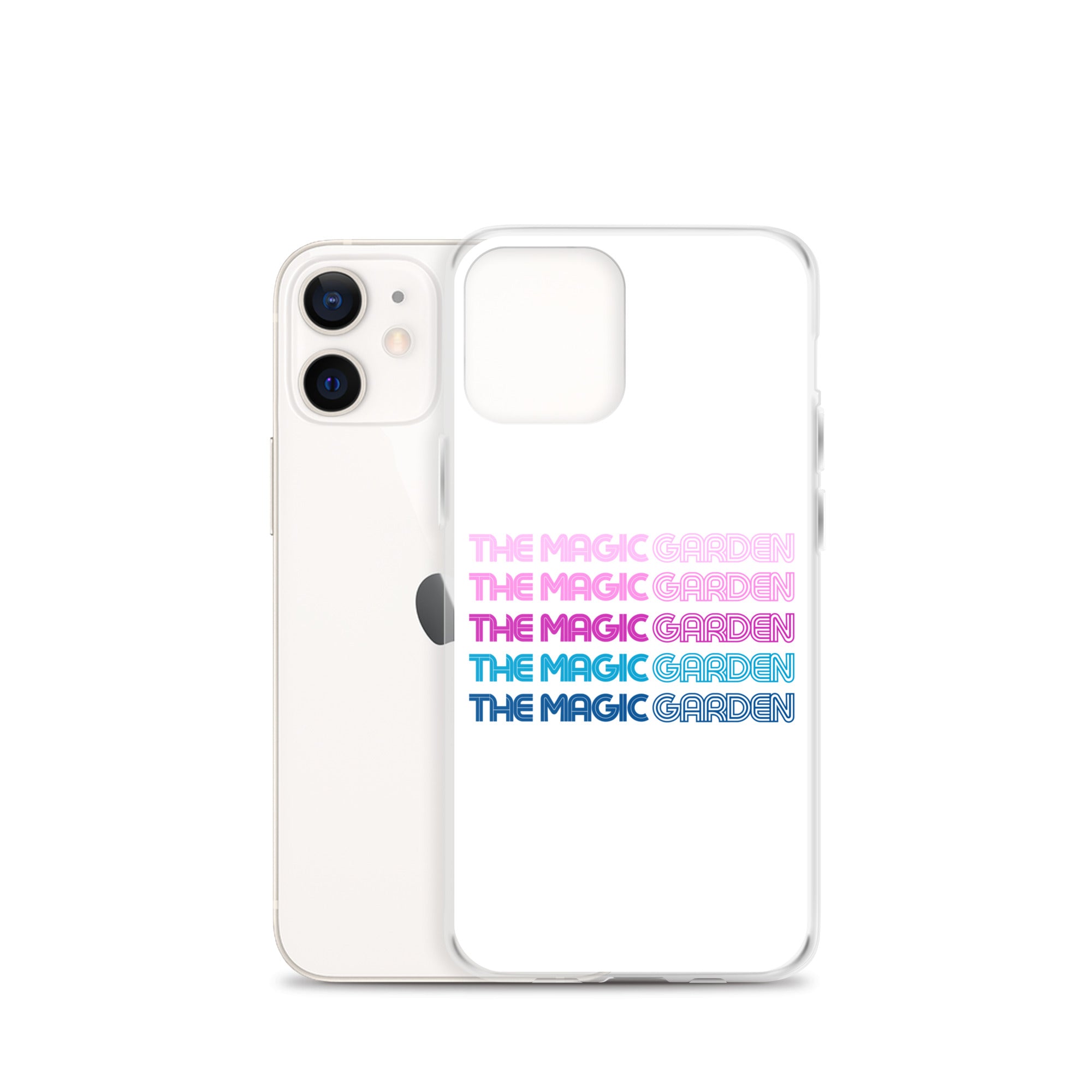 TMG 70s Purple Rainbow iPhone Cover, White