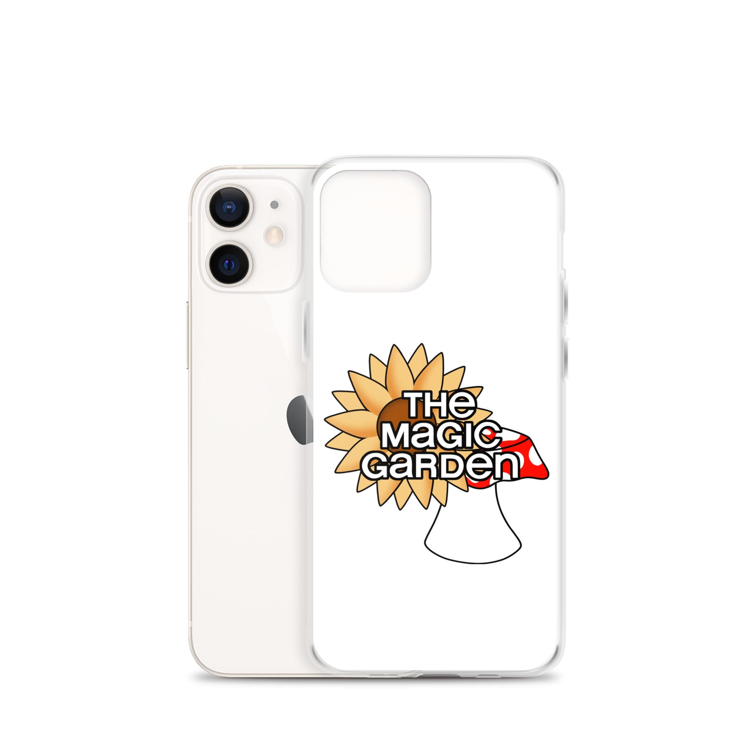 TMG Sunflower & Mushroom iPhone Cover, White