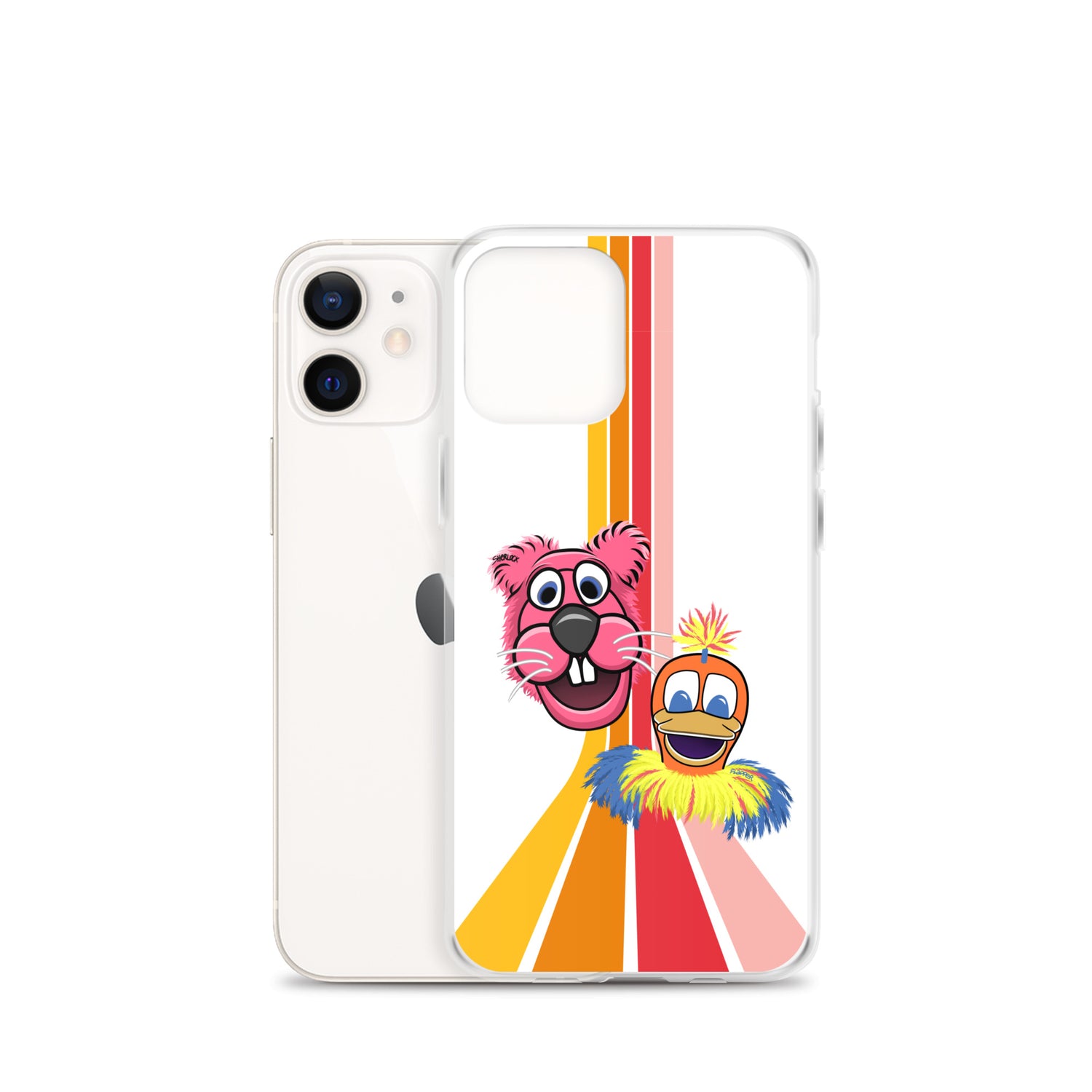 Sherlock & Flapper iPhone Cover, White