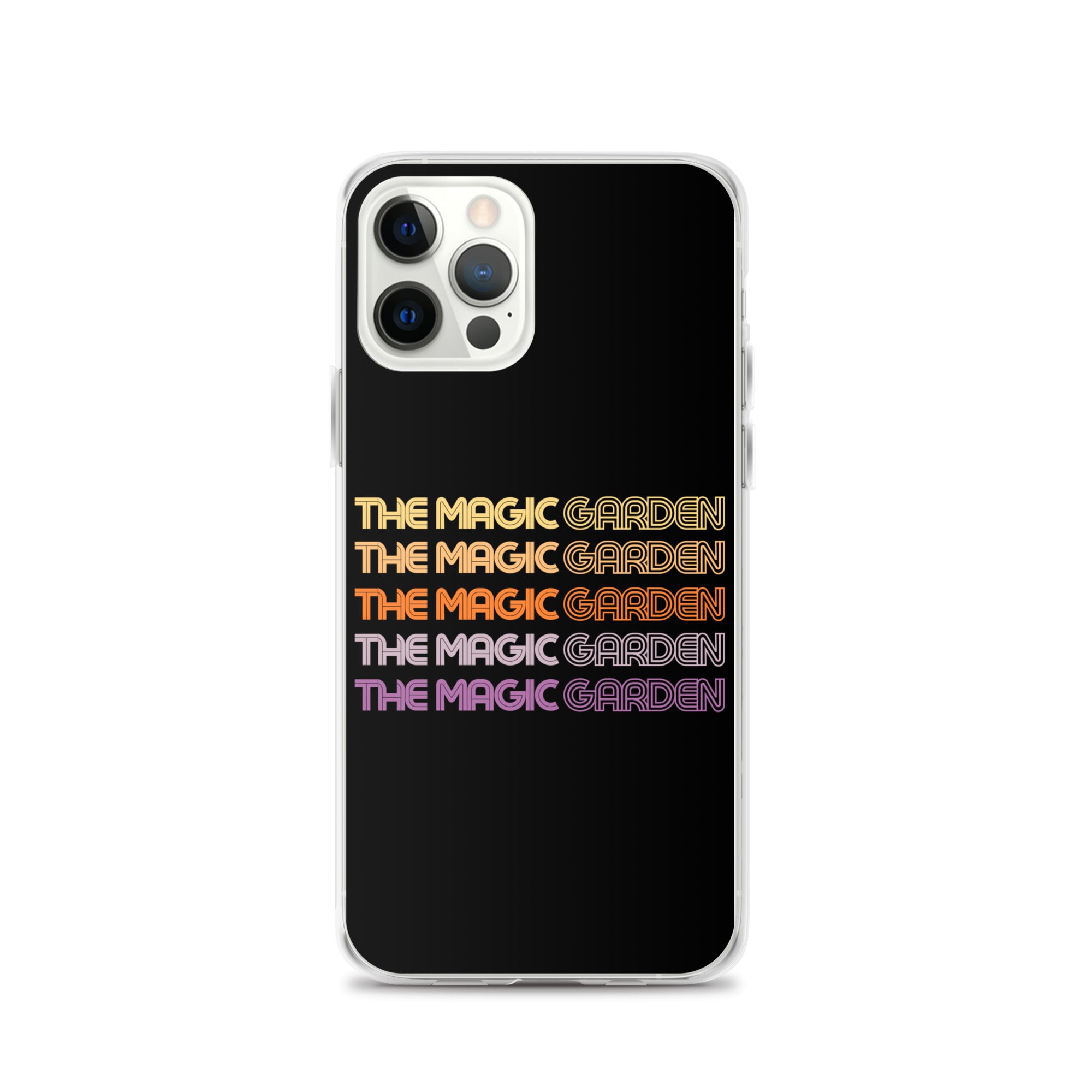 TMG 70s Yellow Rainbow iPhone Cover, Black