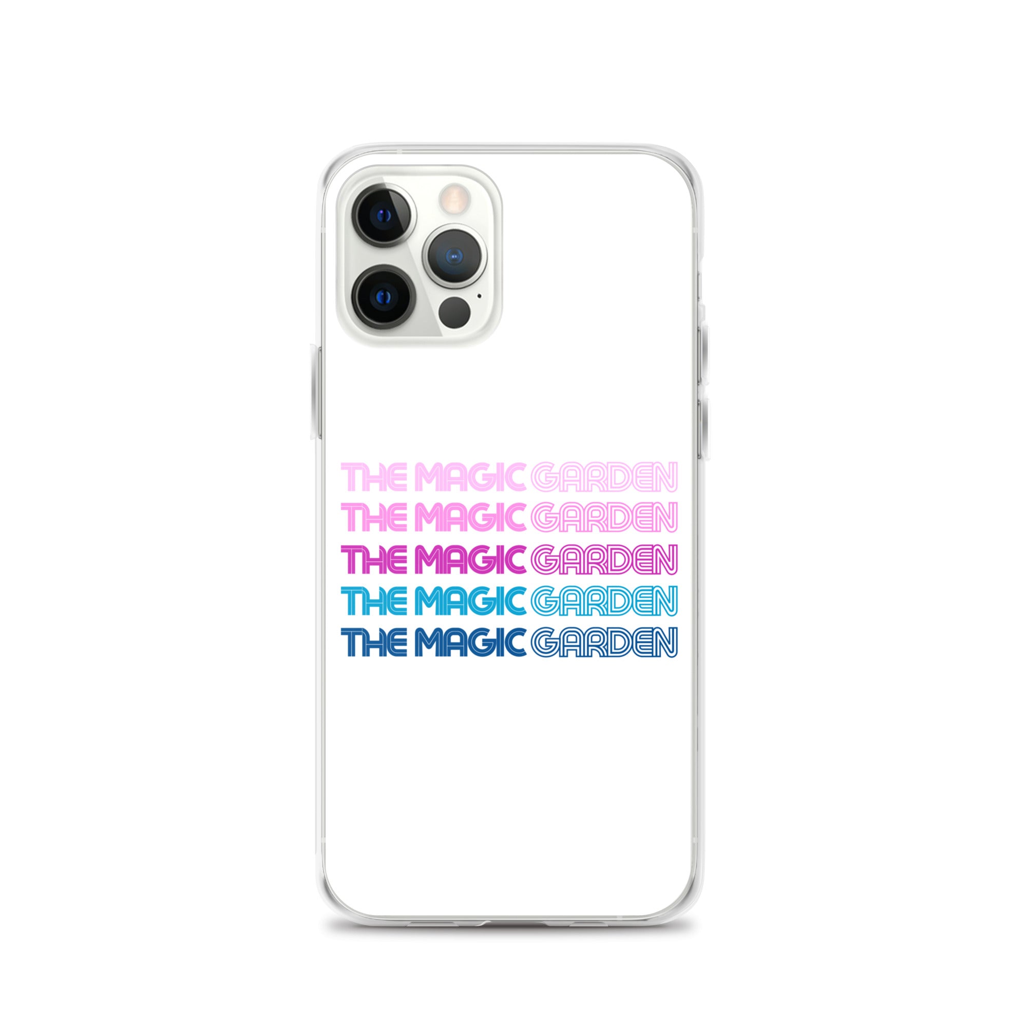 TMG 70s Purple Rainbow iPhone Cover, White