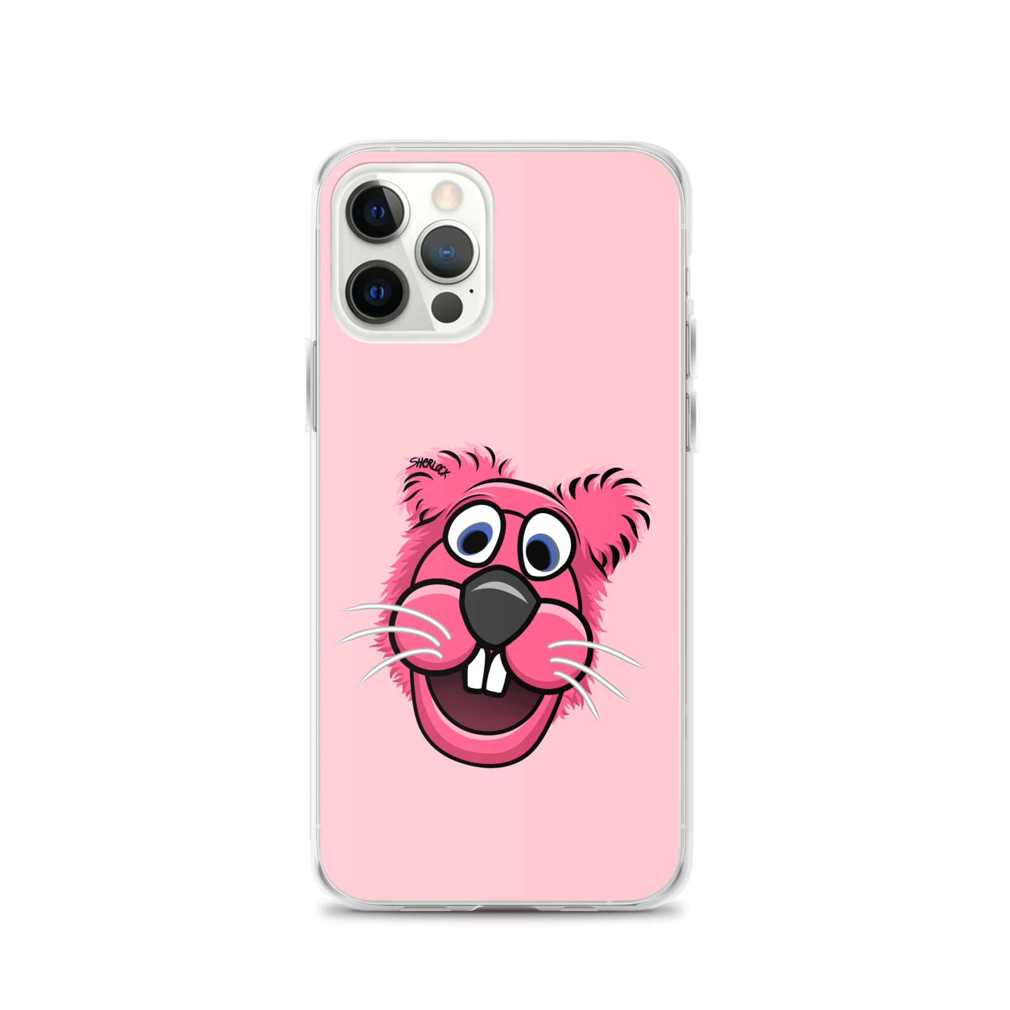 Sherlock The Squirrel iPhone Cover, Pink