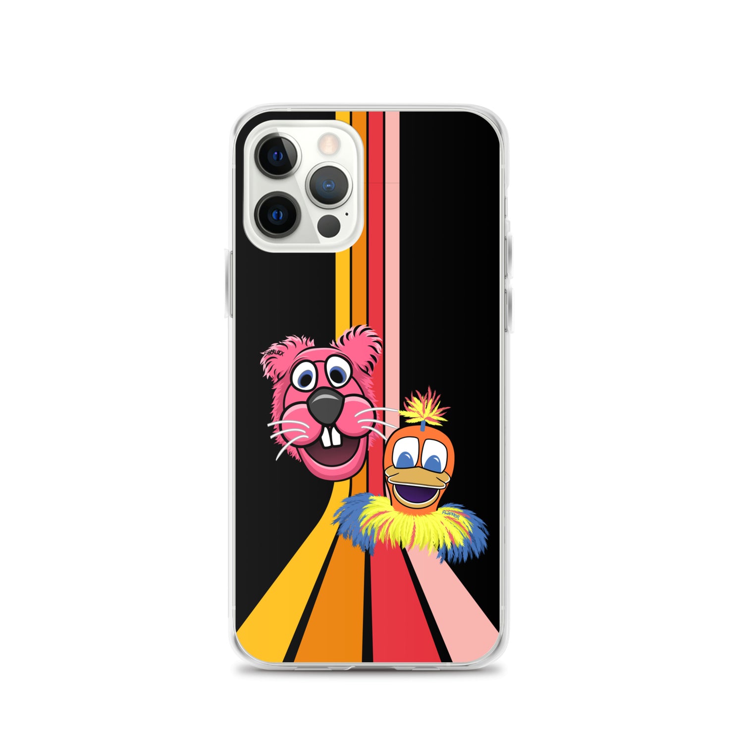 Sherlock & Flapper iPhone Cover, Black