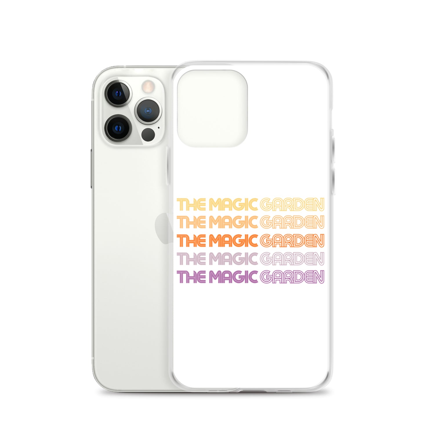 TMG 70s Yellow Rainbow iPhone Cover, White