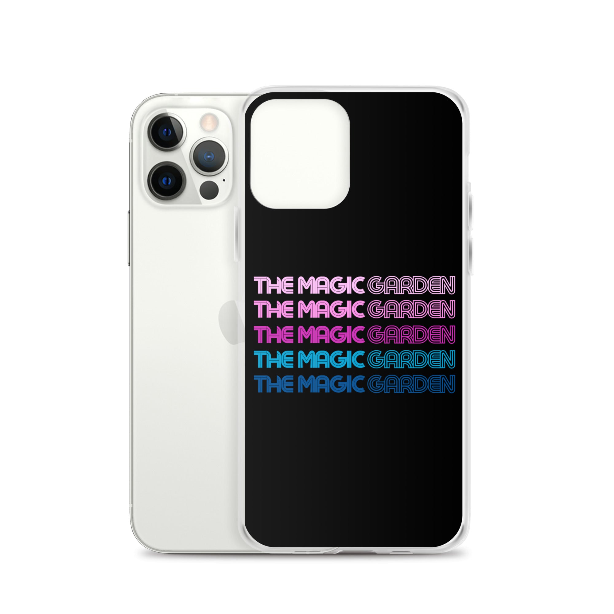 TMG 70s Purple Rainbow iPhone Cover, Black